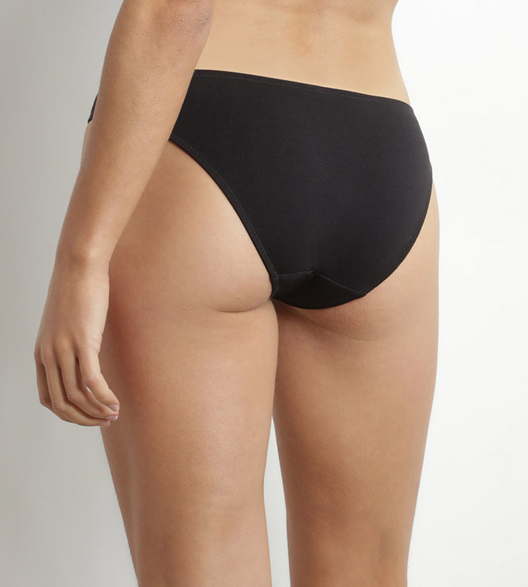 DIM Schwarzer Midi-Slip aus Baumwolle – Dim Daily