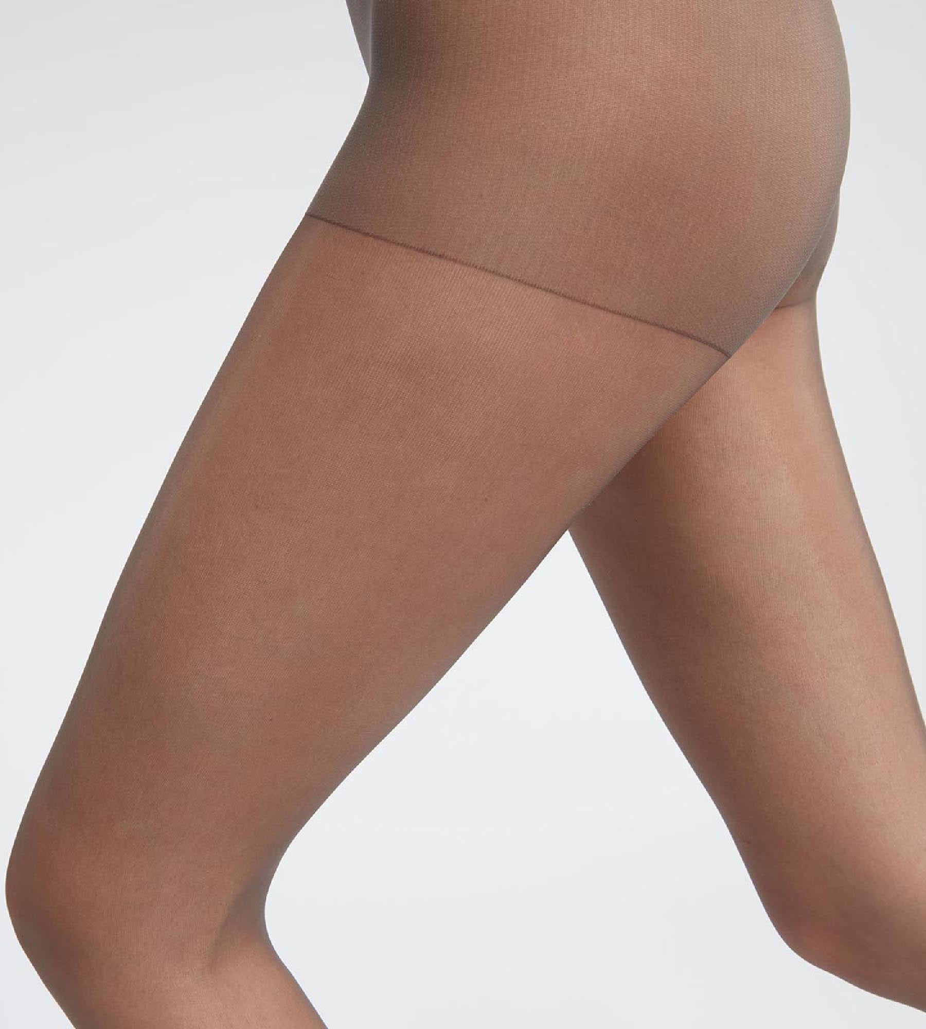 DIM 2er-Pack pfeffergraue transparente Strumpfhose 15D - Beauty Resist