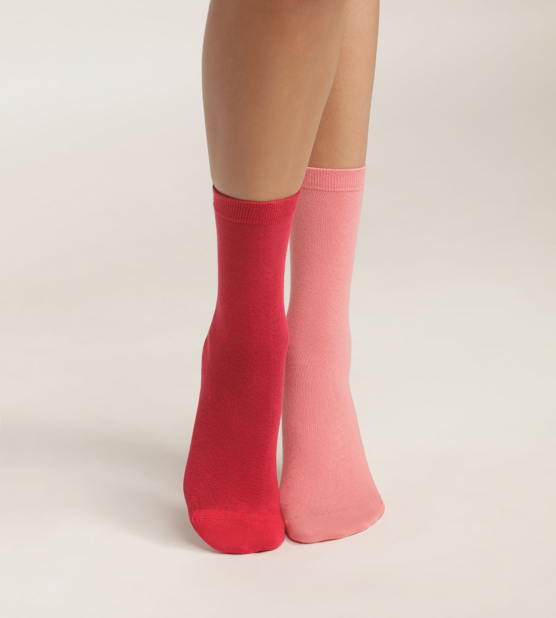 DIM 2er-Pack Damensocken aus Baumwolle in Rosa Dim