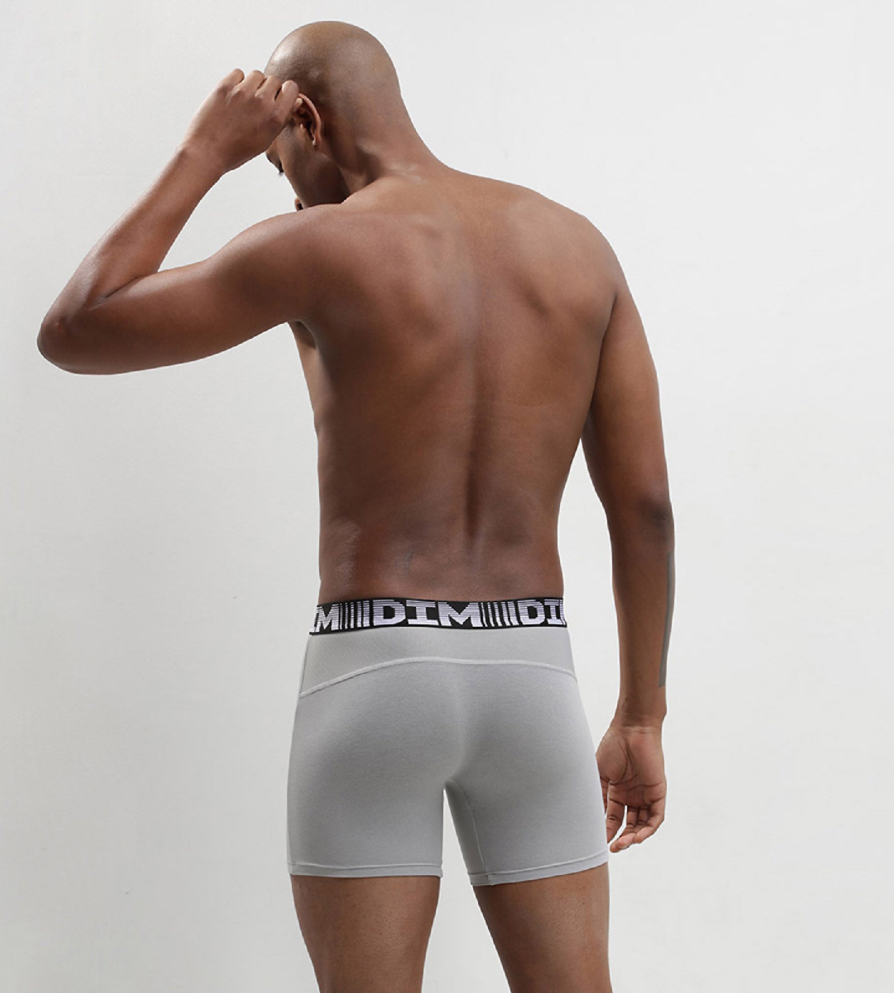 DIM 2er-Pack längere Anti-Transpirant-Boxershorts schwarz/hellgrau - 3D Flex Air