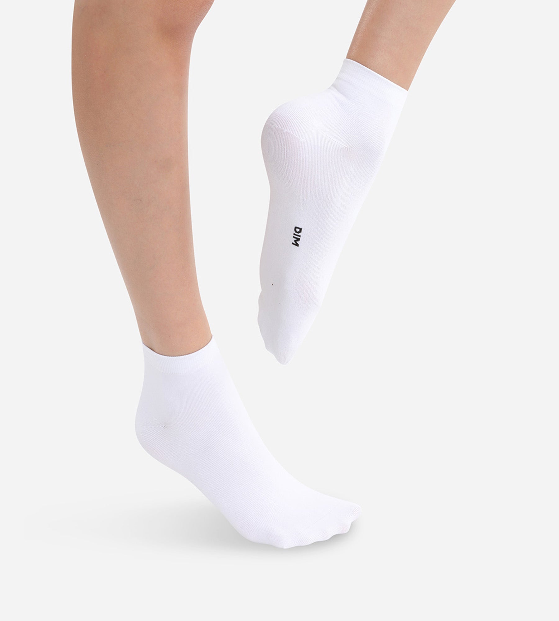 DIM 2er-Pack Damensocken aus Mikrofaser weiß - DIM Skin