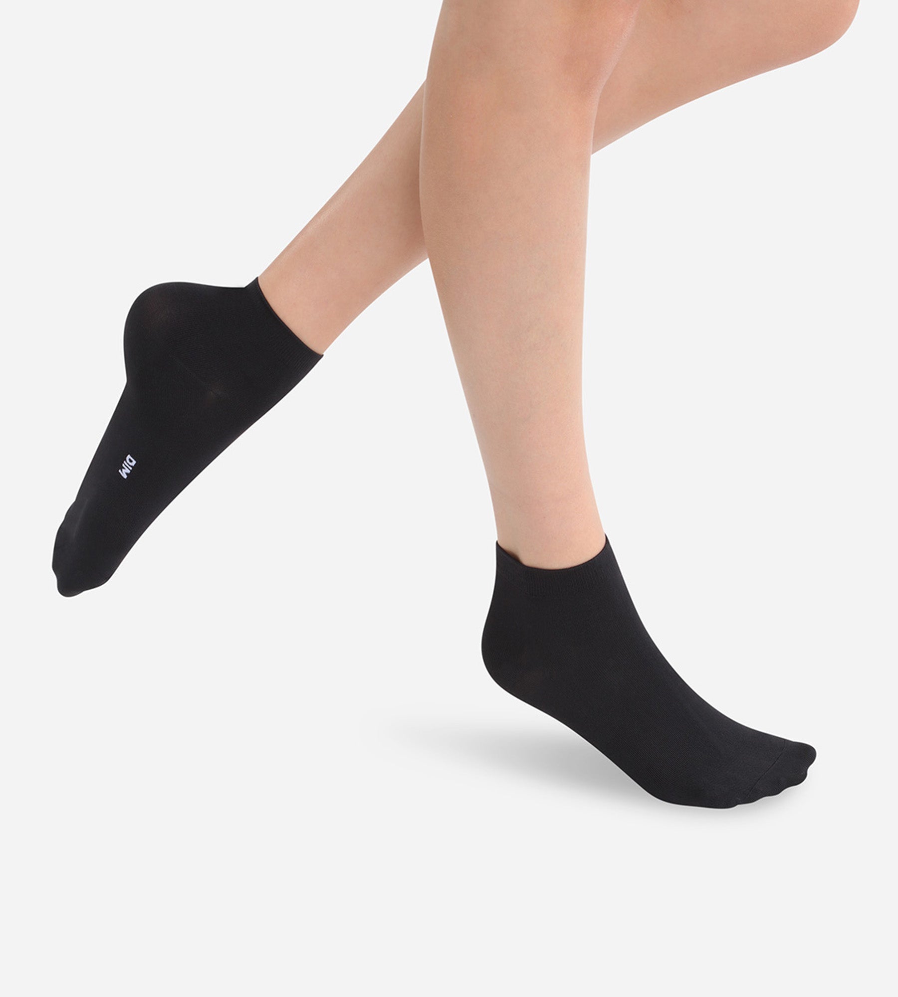 DIM 2er-Pack Damensocken aus Mikrofaser schwarz - DIM Skin