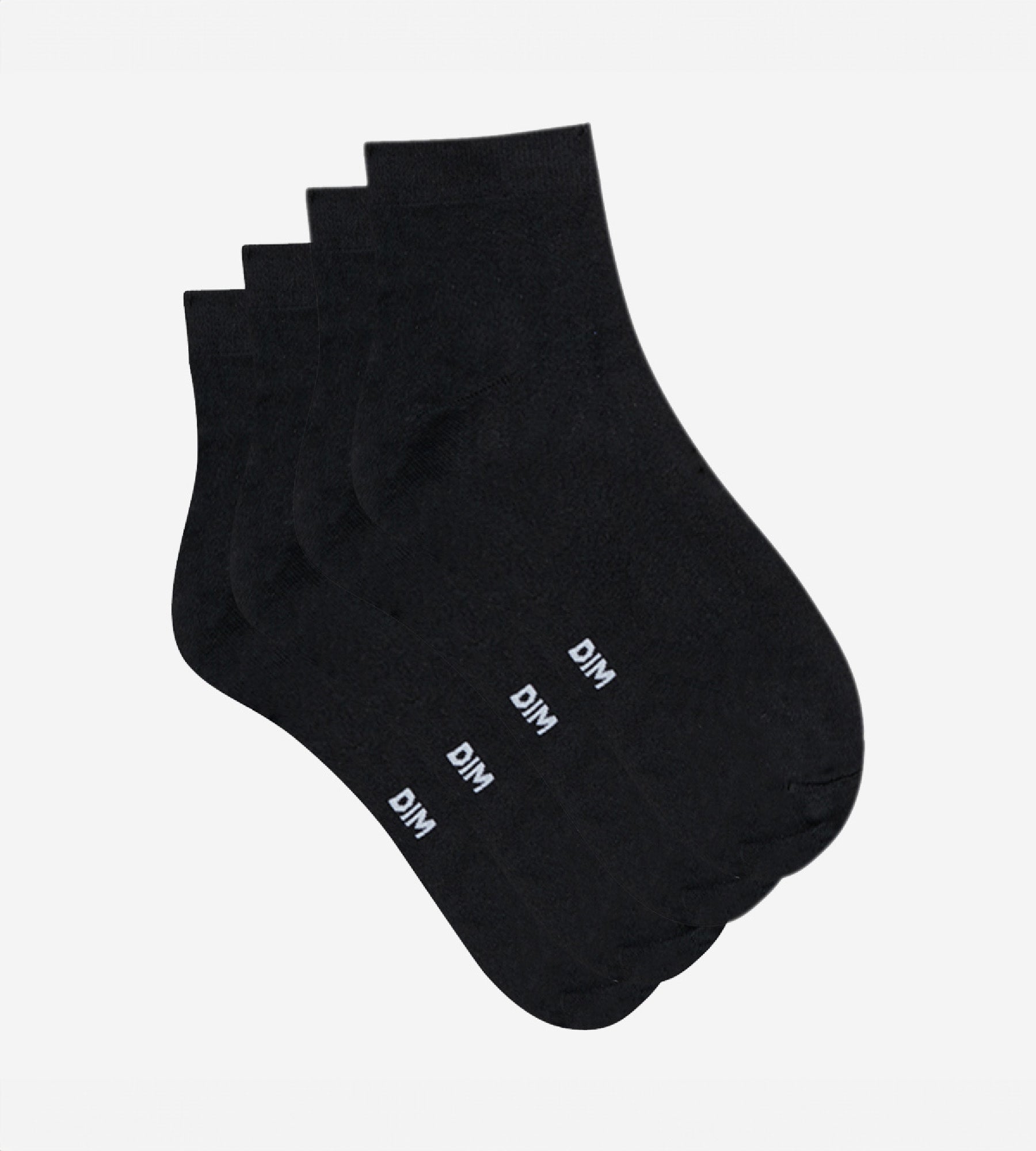 DIM 2er-Pack Damensocken aus Mikrofaser schwarz - DIM Skin
