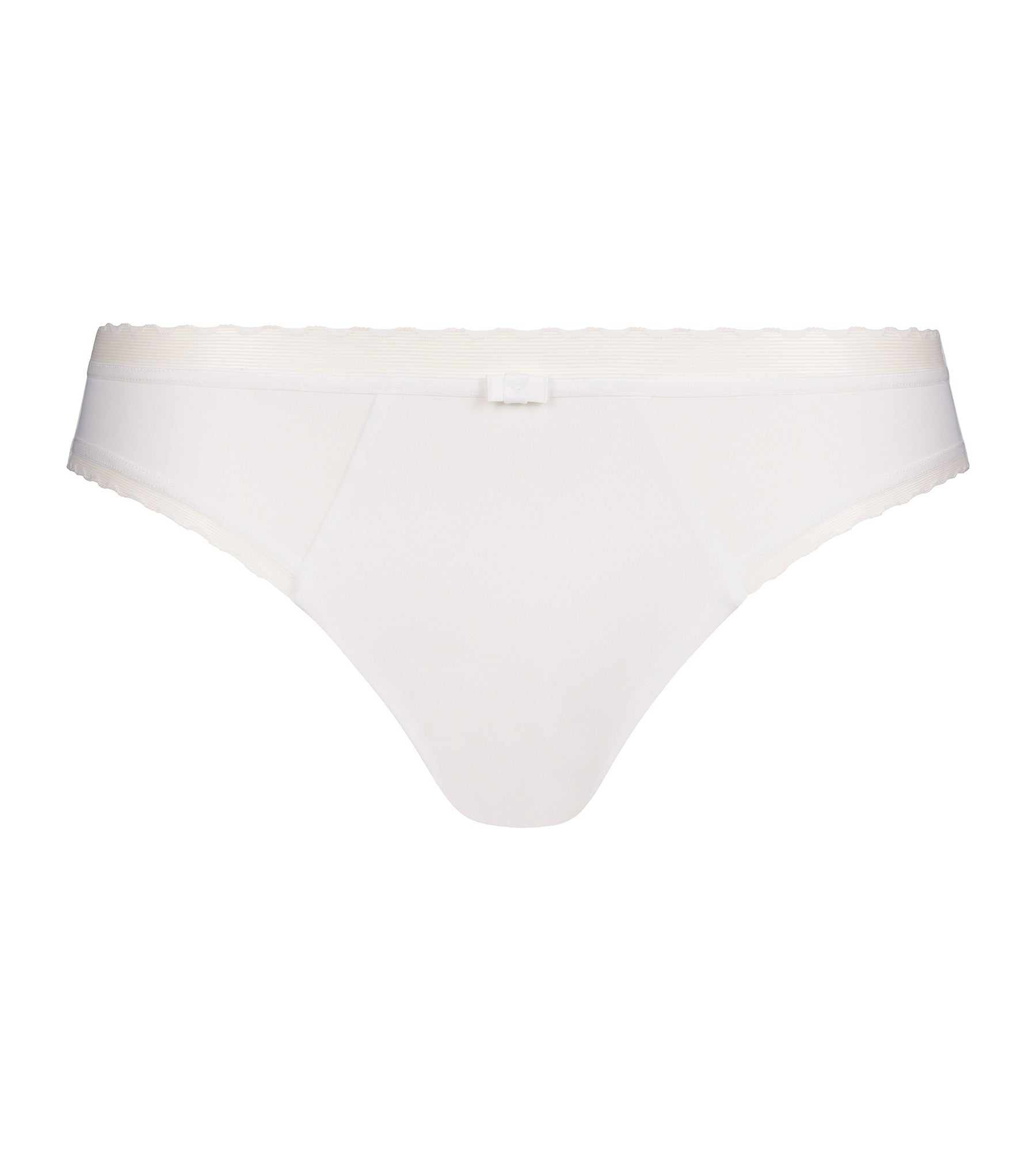 DIM Weißer Slip aus Mikrofaser und Tüll - Dim Daily Confort