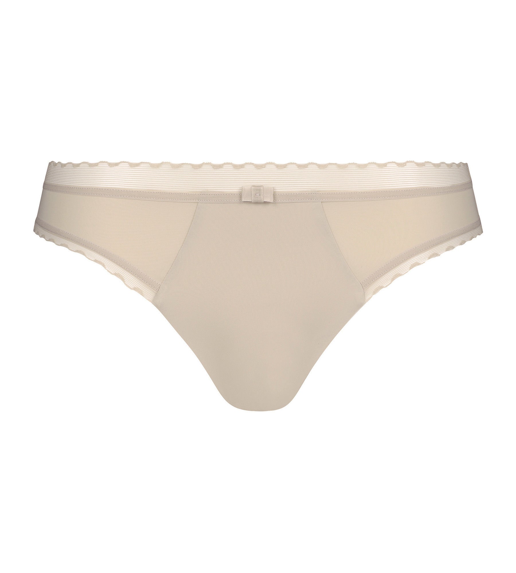 DIM Nuderfarbener Slip aus Mikrofaser und Tüll - Dim Daily Confort