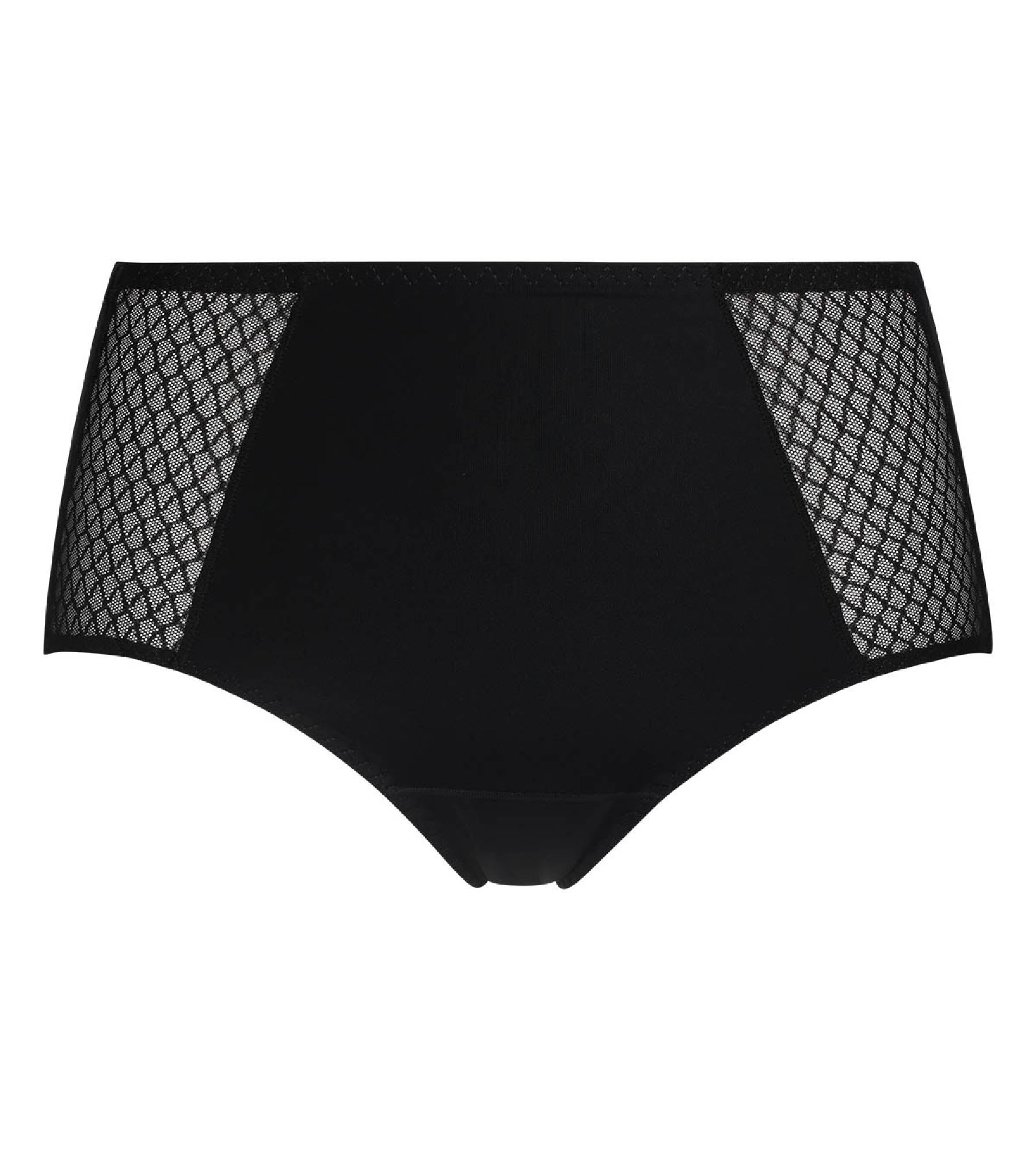 DIM Schwarzer Damen-Slip Bauch-weg mit hohem Bund – DIM Silhouette Essentiel