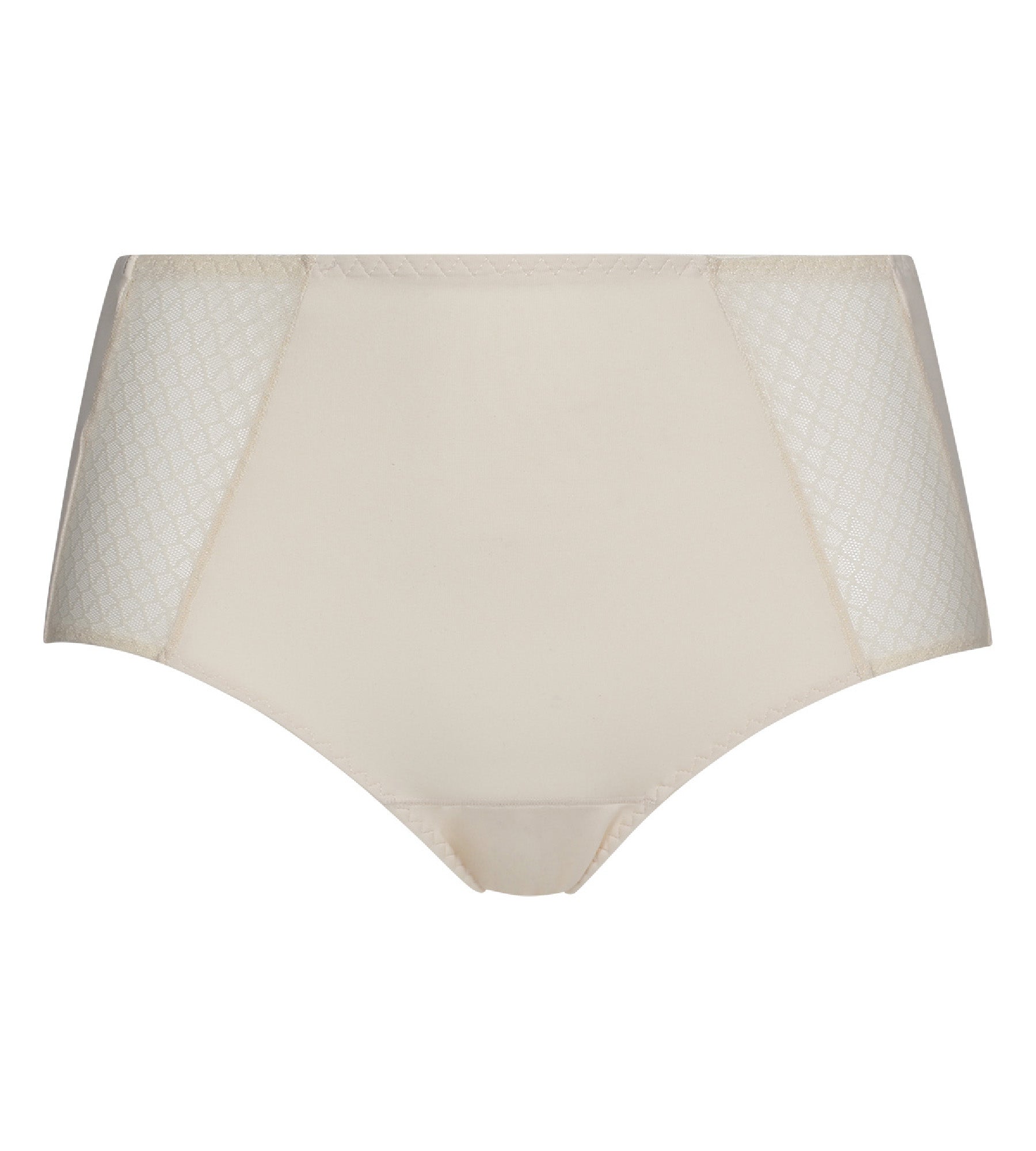 DIM Perlmuttfarbener Damen-Slip Bauch-weg mit hohem Bund – DIM Silhouette Essentiel