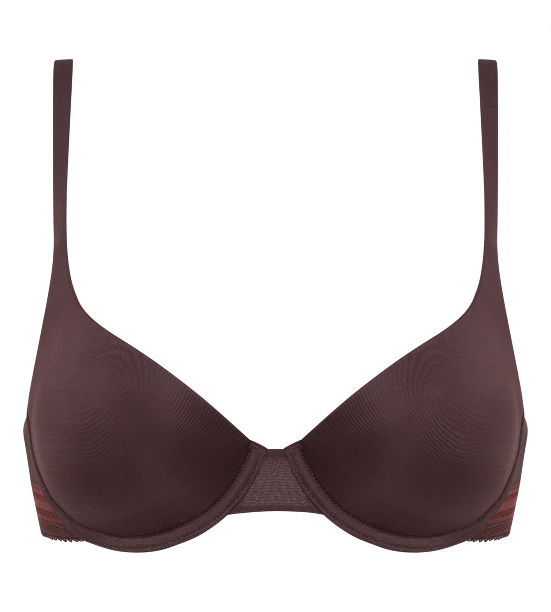 DIM Dunkelbrauner Push-up-BH mit Bügel - InvisiFit