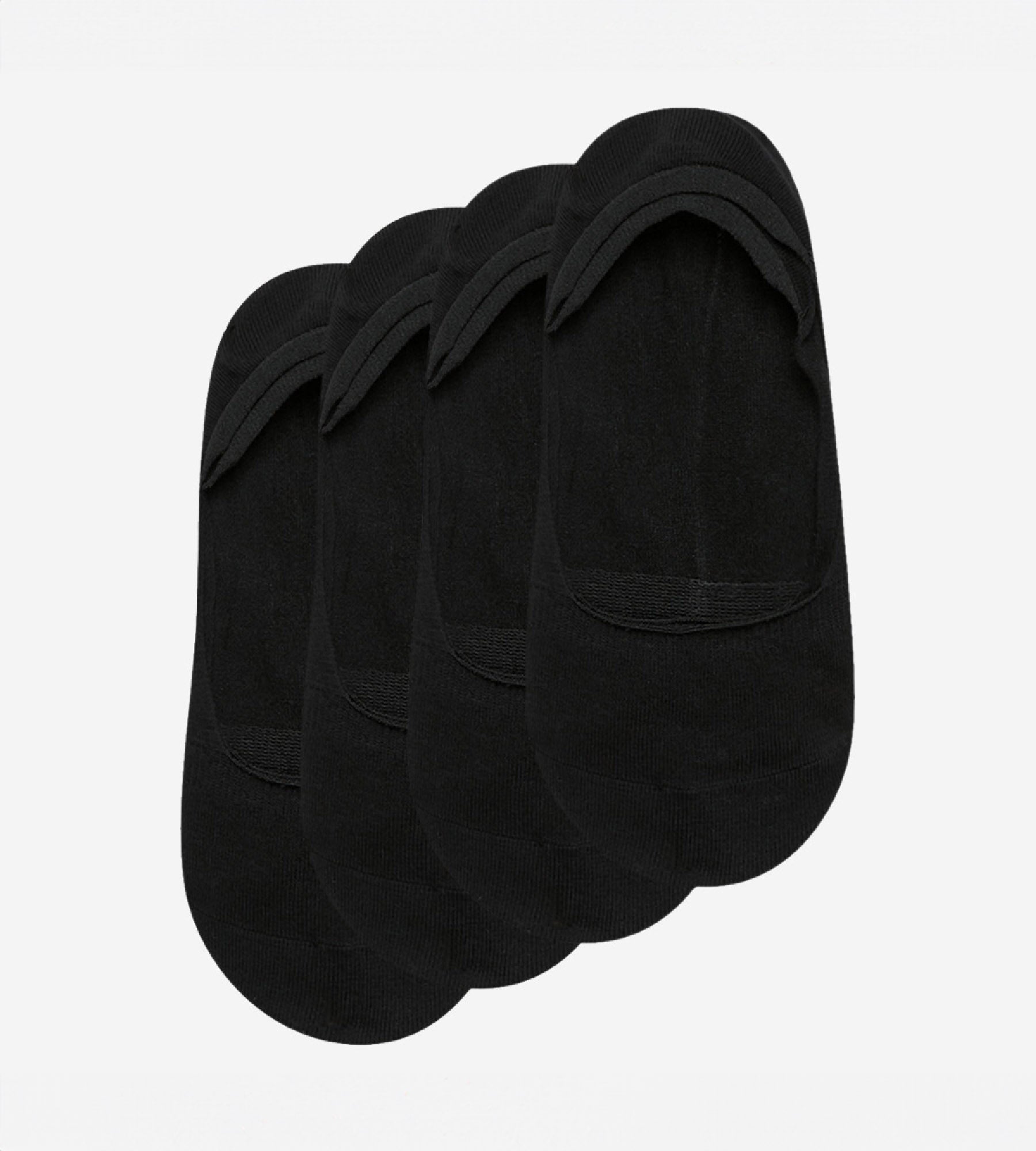 DIM 2er-Pack schwarze Damen-Füßlinge aus Baumwolle - Basic Cotton