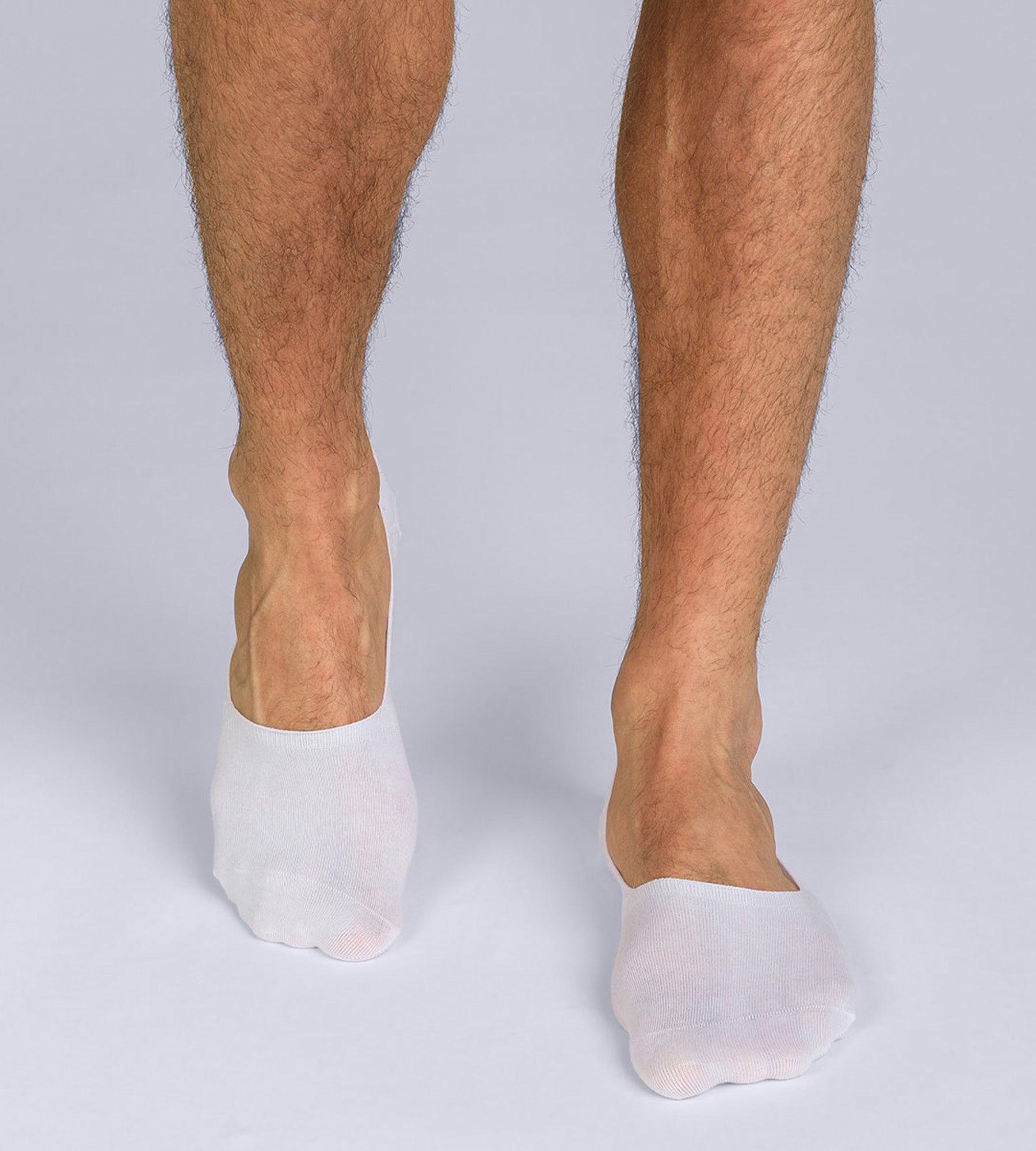 DIM 2er-Pack weiße Herren-Füßlinge aus Baumwolle - Basic Cotton