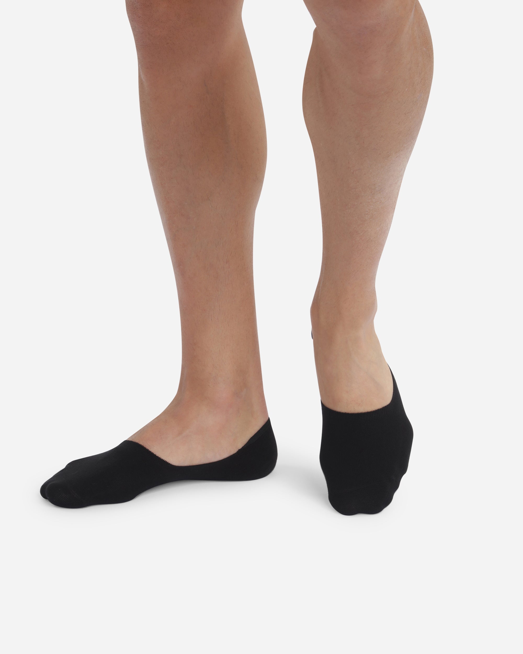 DIM 2er-Pack schwarze Herren-Füßlinge aus Baumwolle - Basic Cotton