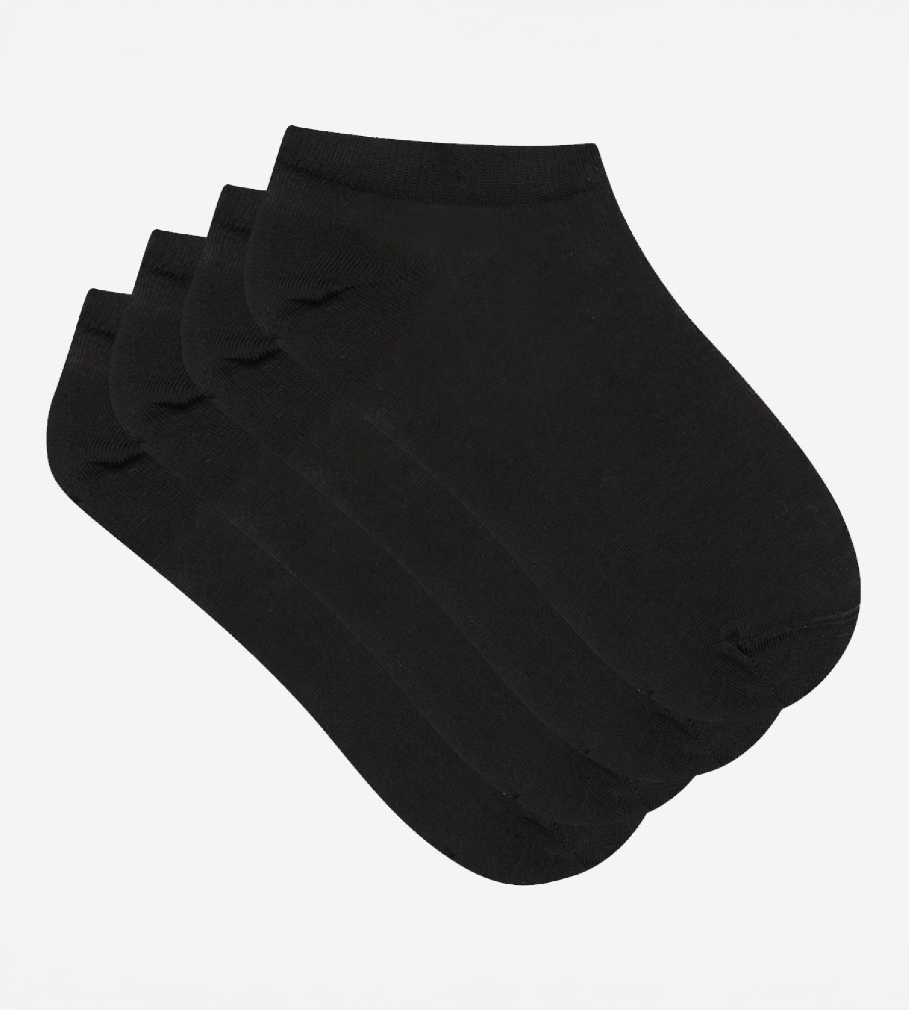 DIM 2er-Pack leichte Damen-Sneakersocken in Schwarz - Light Cotton