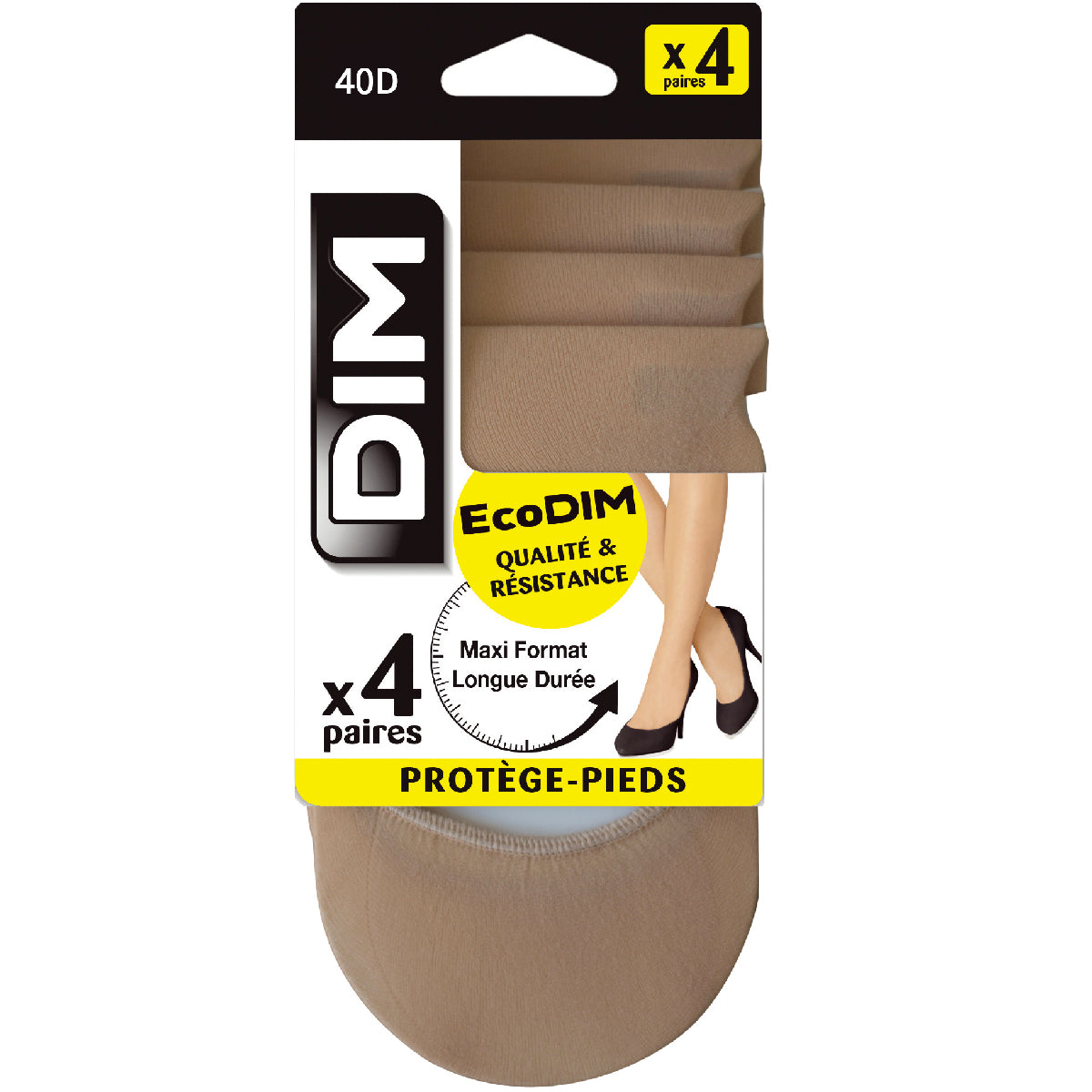 DIM 4er-Pack Füßlinge 40D in Nude - EcoDIM