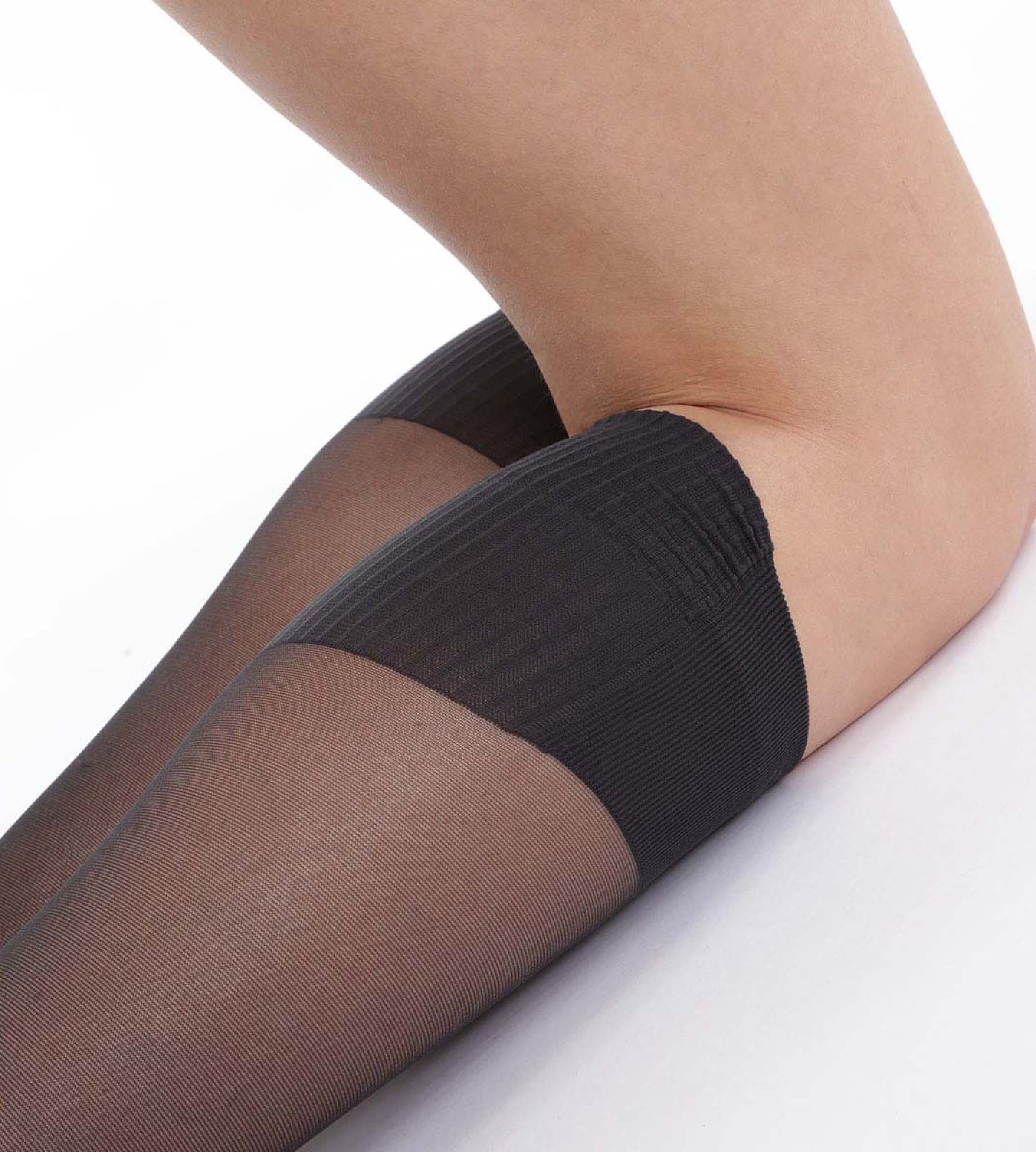 DIM 2er-Pack schwarze transparente Strümpfe 20D - AbsoluFlex