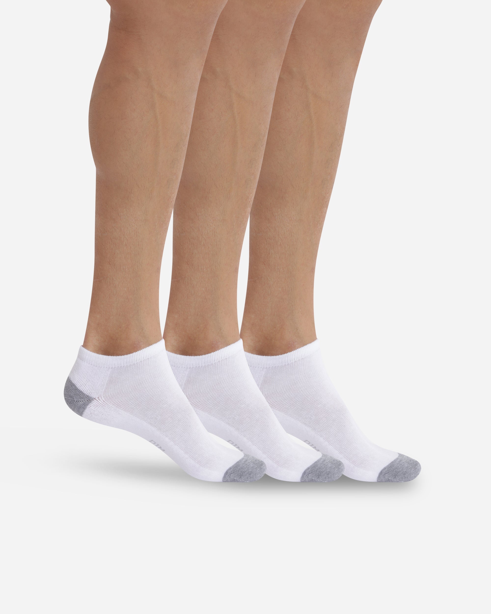 DIM 3er-Pack weiß/graue Herren-Sneakersocken - EcoDIM