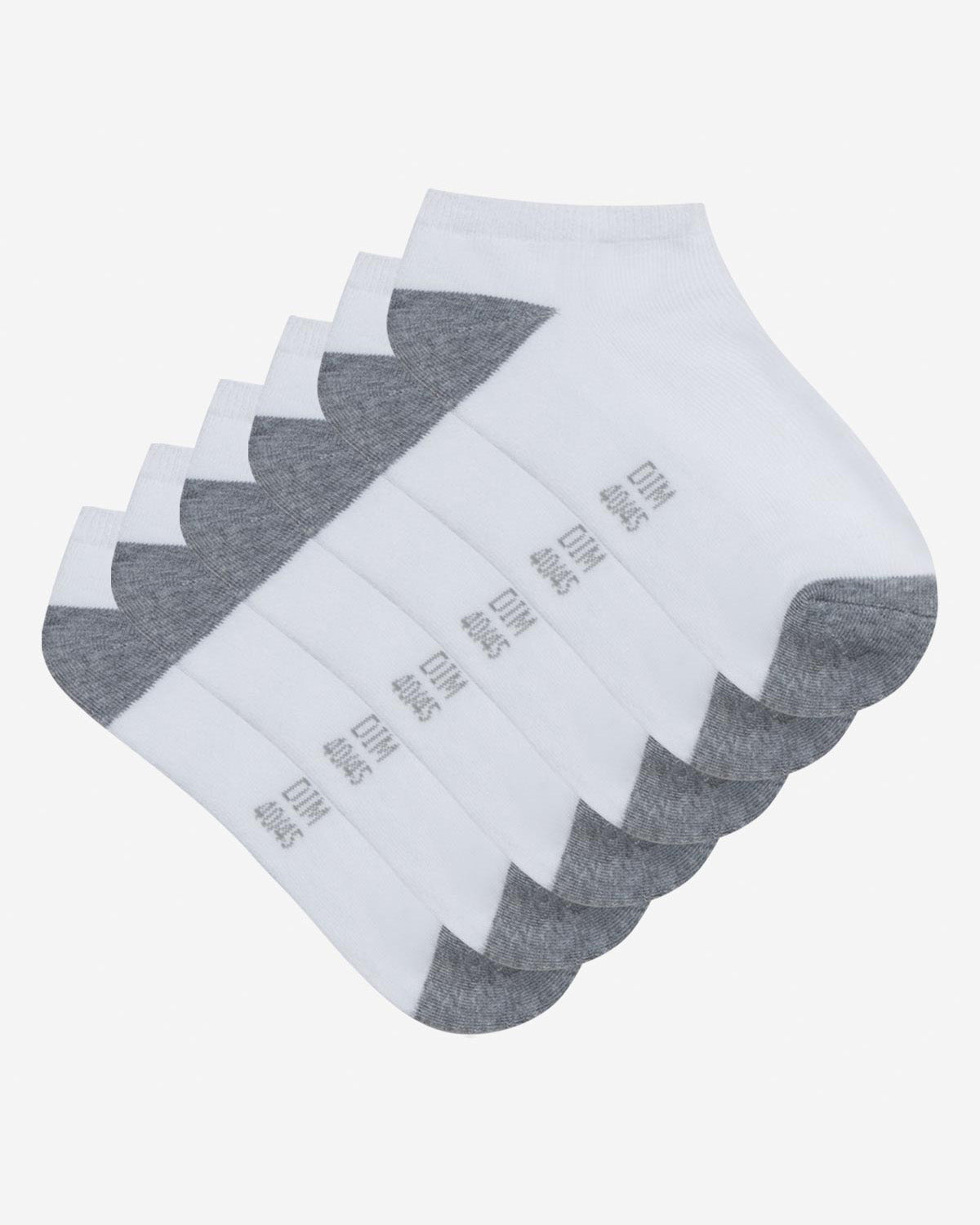 DIM 3er-Pack weiß/graue Herren-Sneakersocken - EcoDIM