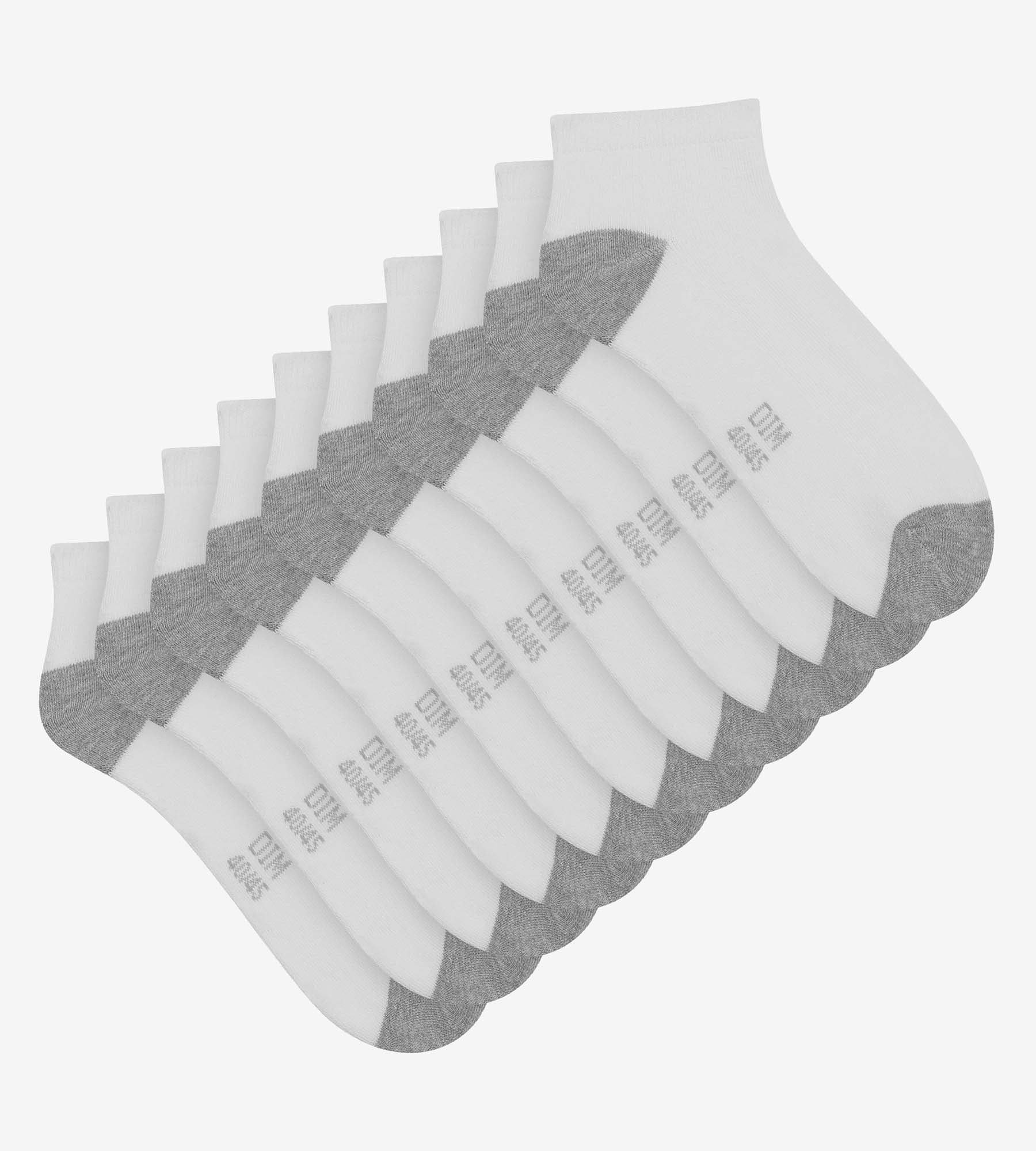 DIM Packung mit 3 Paar weißen Baumwollsocken für Herren EcoDim Sport