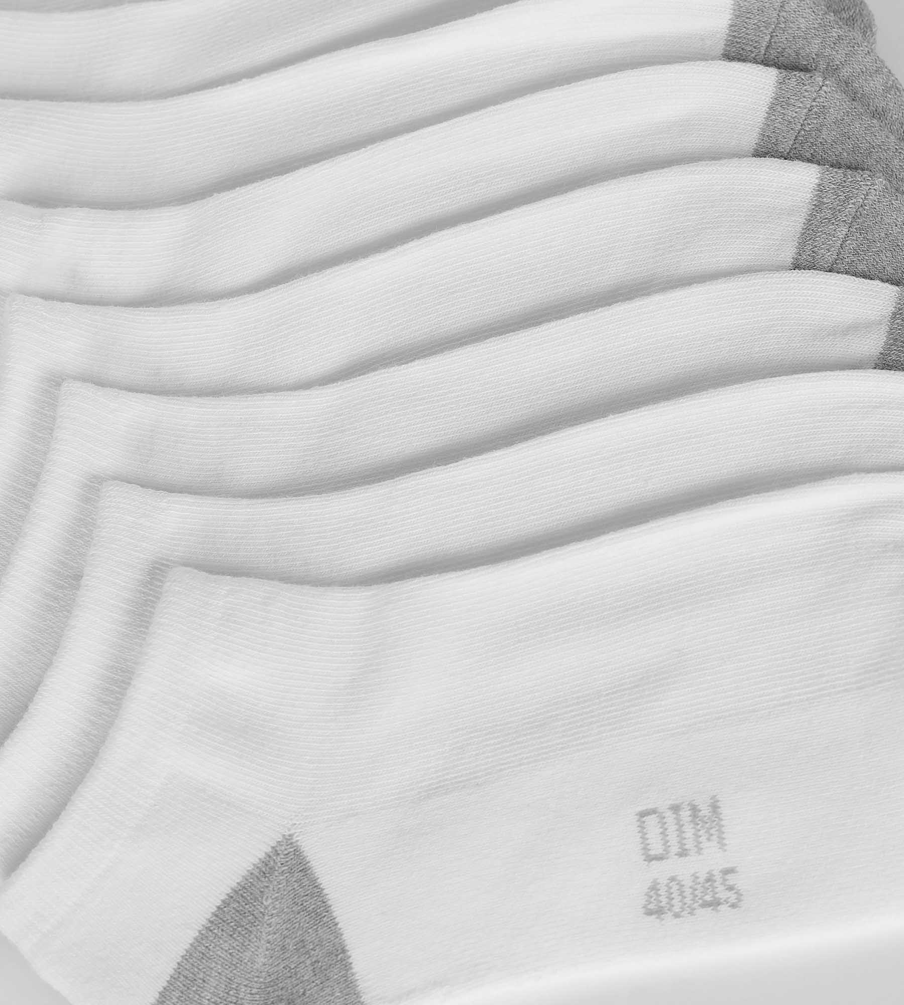DIM Packung mit 3 Paar weißen Baumwollsocken für Herren EcoDim Sport