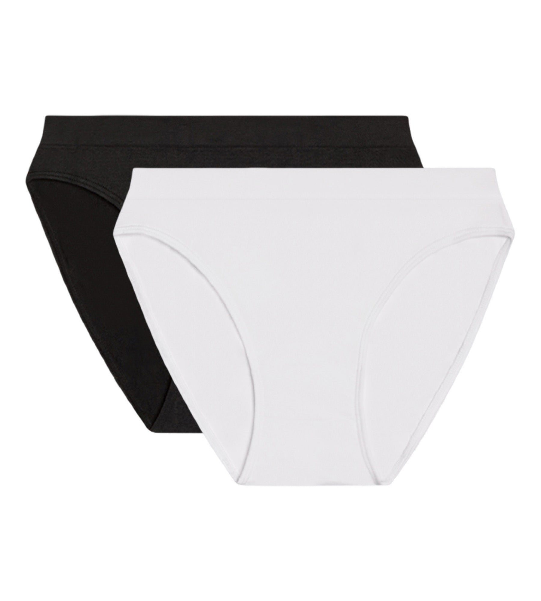 DIM 2er-Pack nahtlose Slips aus Mikrofaser schwarz/weiß – Pockets EcoDIM