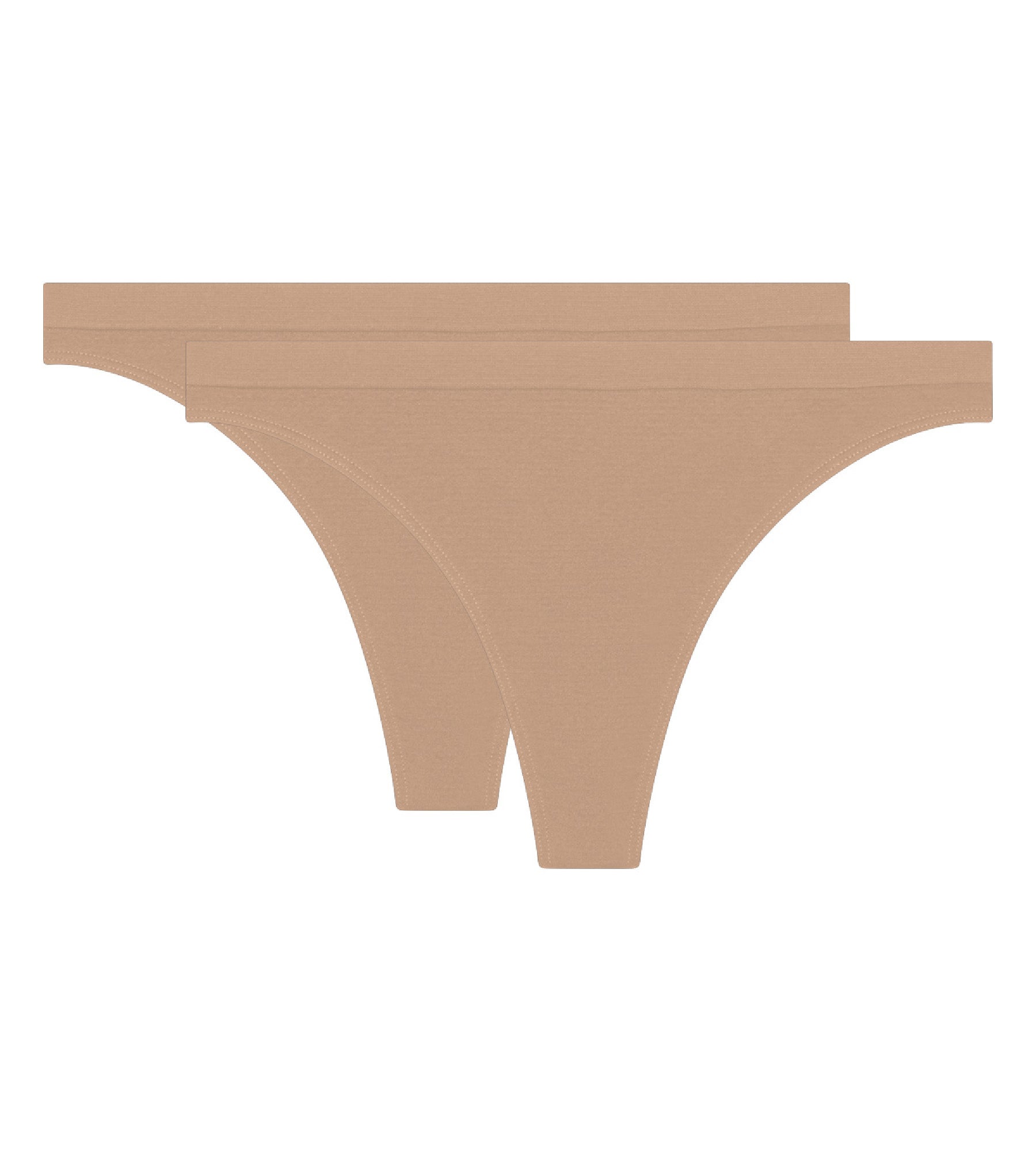 DIM 2er-Pack hautfarbene Stringtangas aus Mikrofaser – Pockets EcoDim