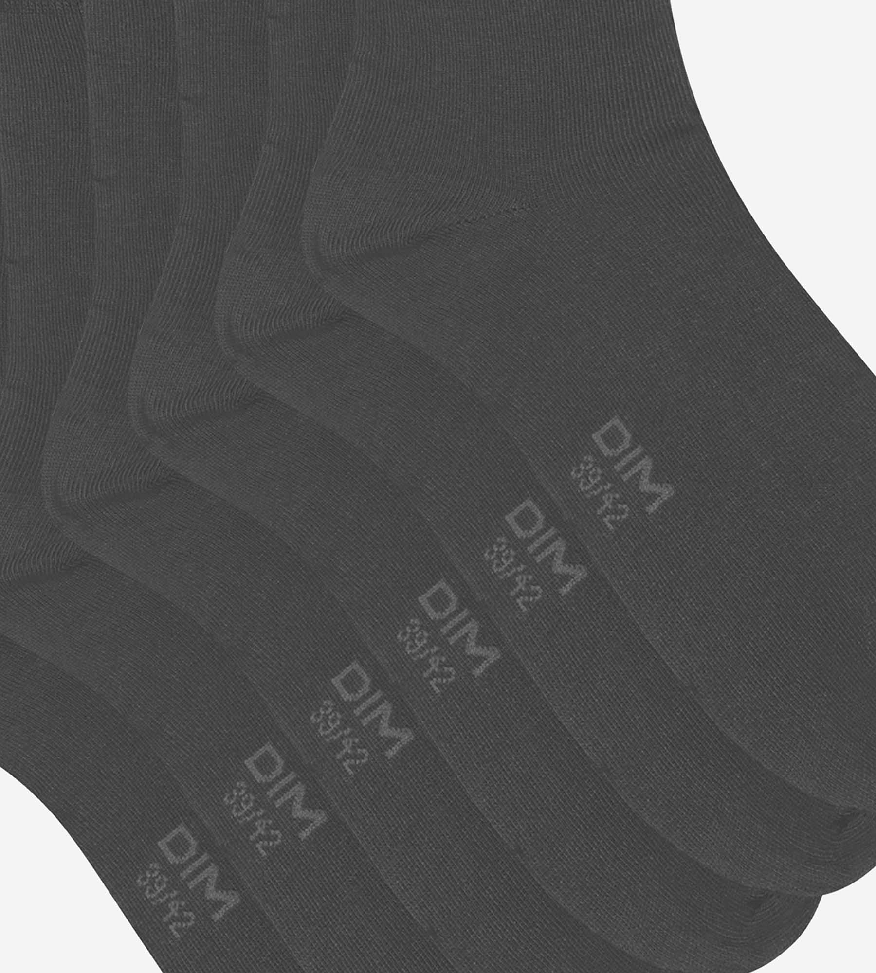 DIM Packung mit 3 Paar anthrazitfarbenen Dim Cotton Comfort-Socken für Herren