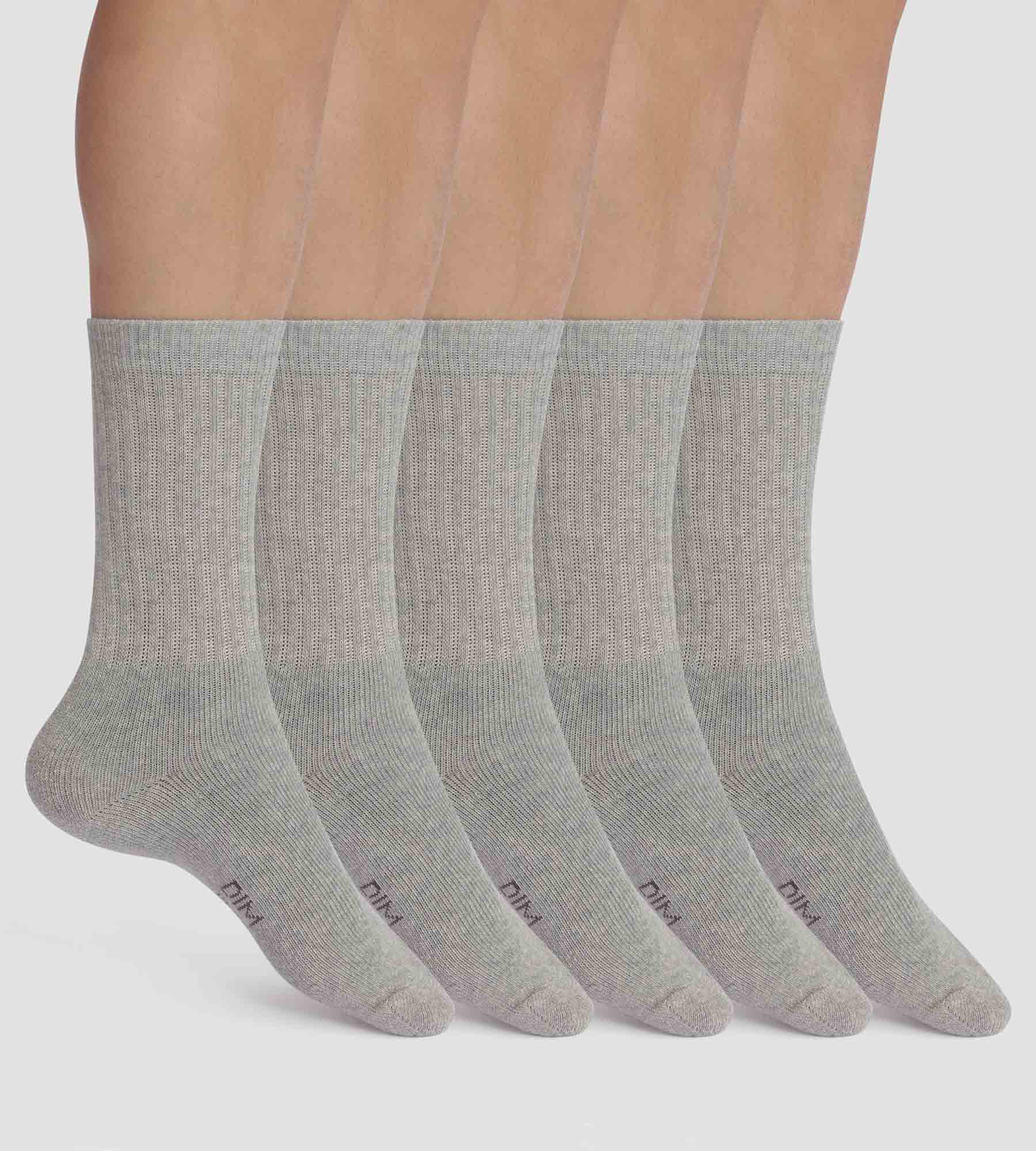 DIM Packung mit 5 Paar Herrensocken Heather Grey EcoDim Sport