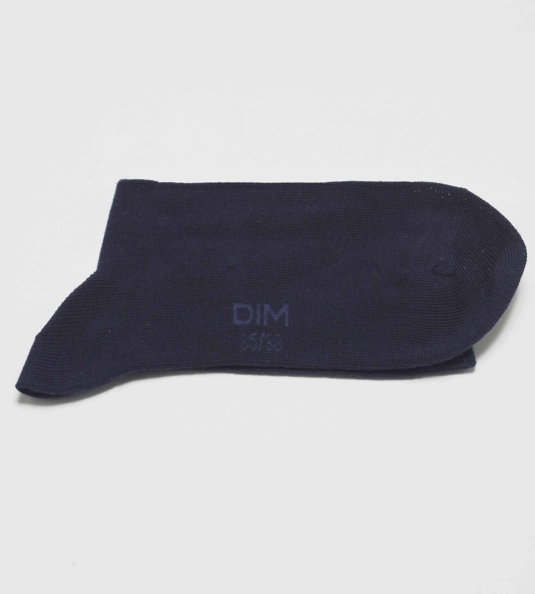 DIM 3er-Pack Damensocken aus Baumwolle marineblau - Basic Cotton