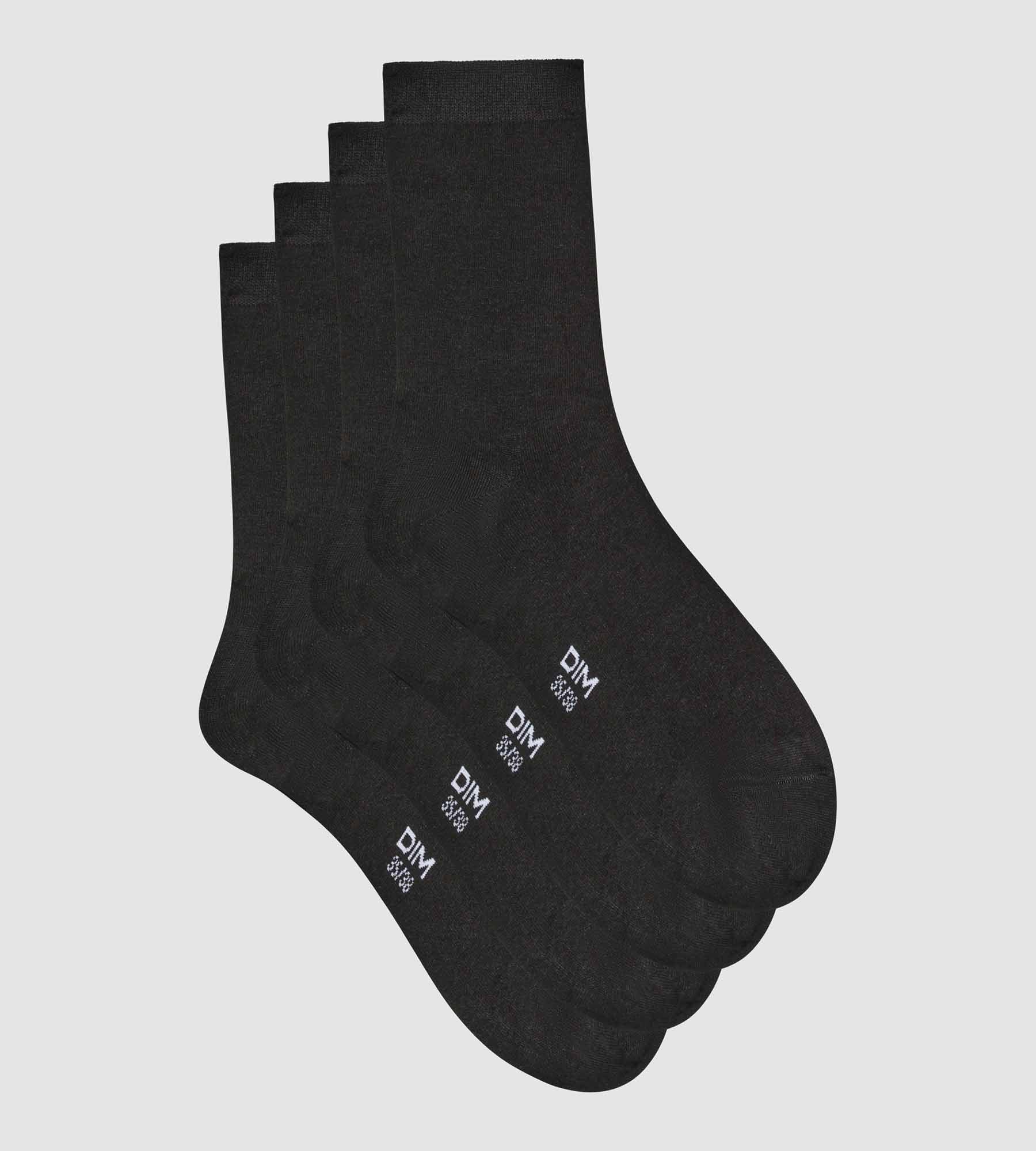 DIM 2er-Pack schwarze Damensocken aus Viskose – DIM Bambus