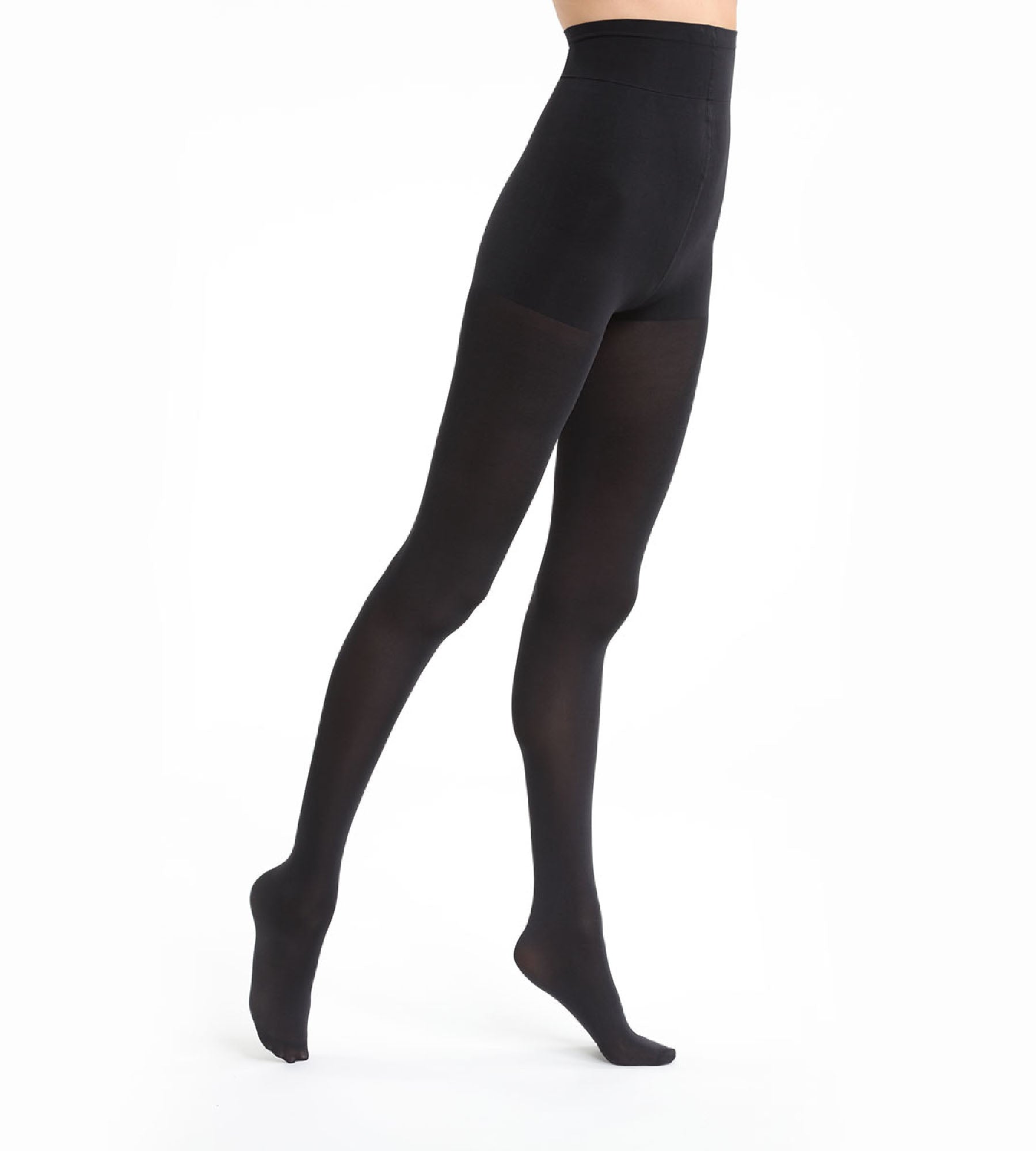 DIM Schwarze blickdichte Strumpfhose mit Bauch-weg-Effekt 67D - Diam’s Ventre Plat