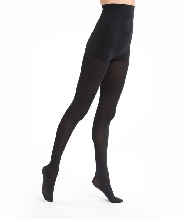 DIM Schwarze blickdichte Strumpfhose mit Bauch-weg-Effekt 67D - Diam’s Ventre Plat