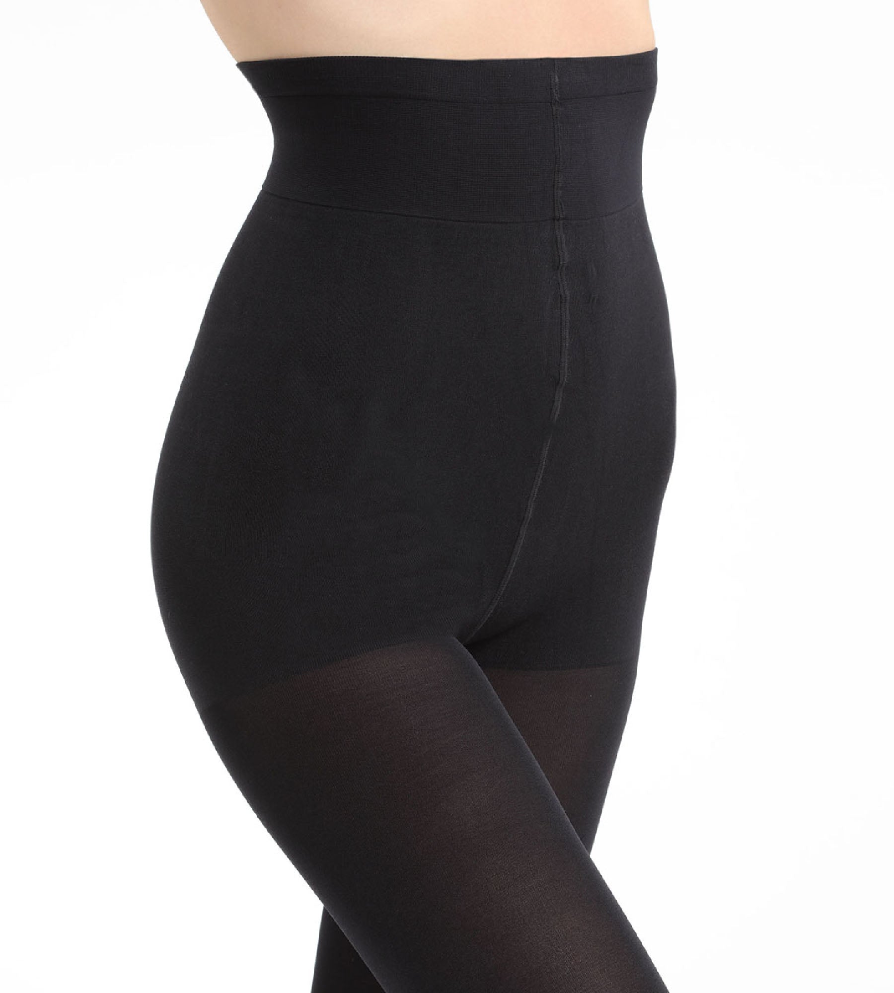 DIM Schwarze blickdichte Strumpfhose mit Bauch-weg-Effekt 67D - Diam’s Ventre Plat