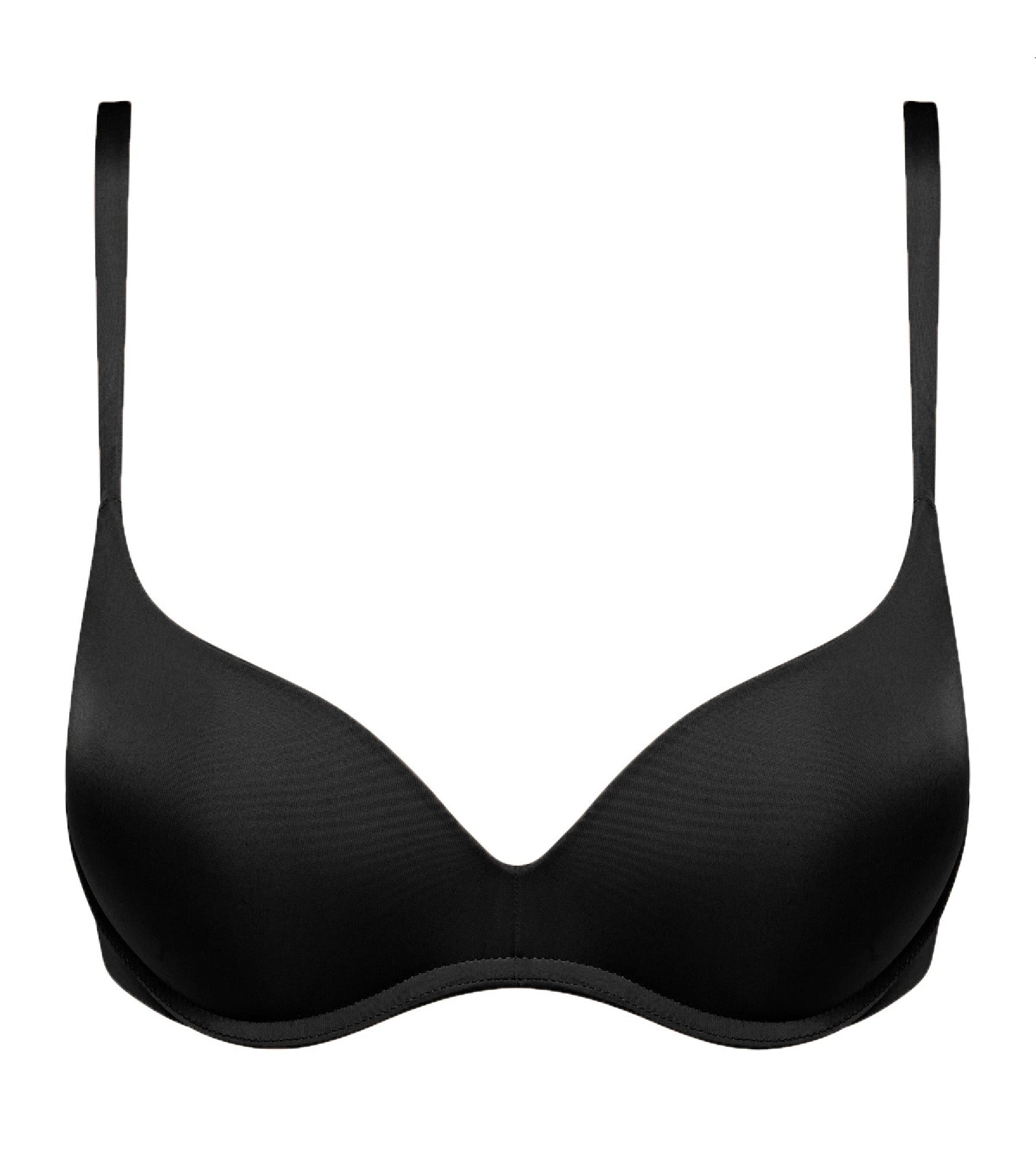 DIM Schwarzer Push-up-BH ohne Bügel – InvisiFree