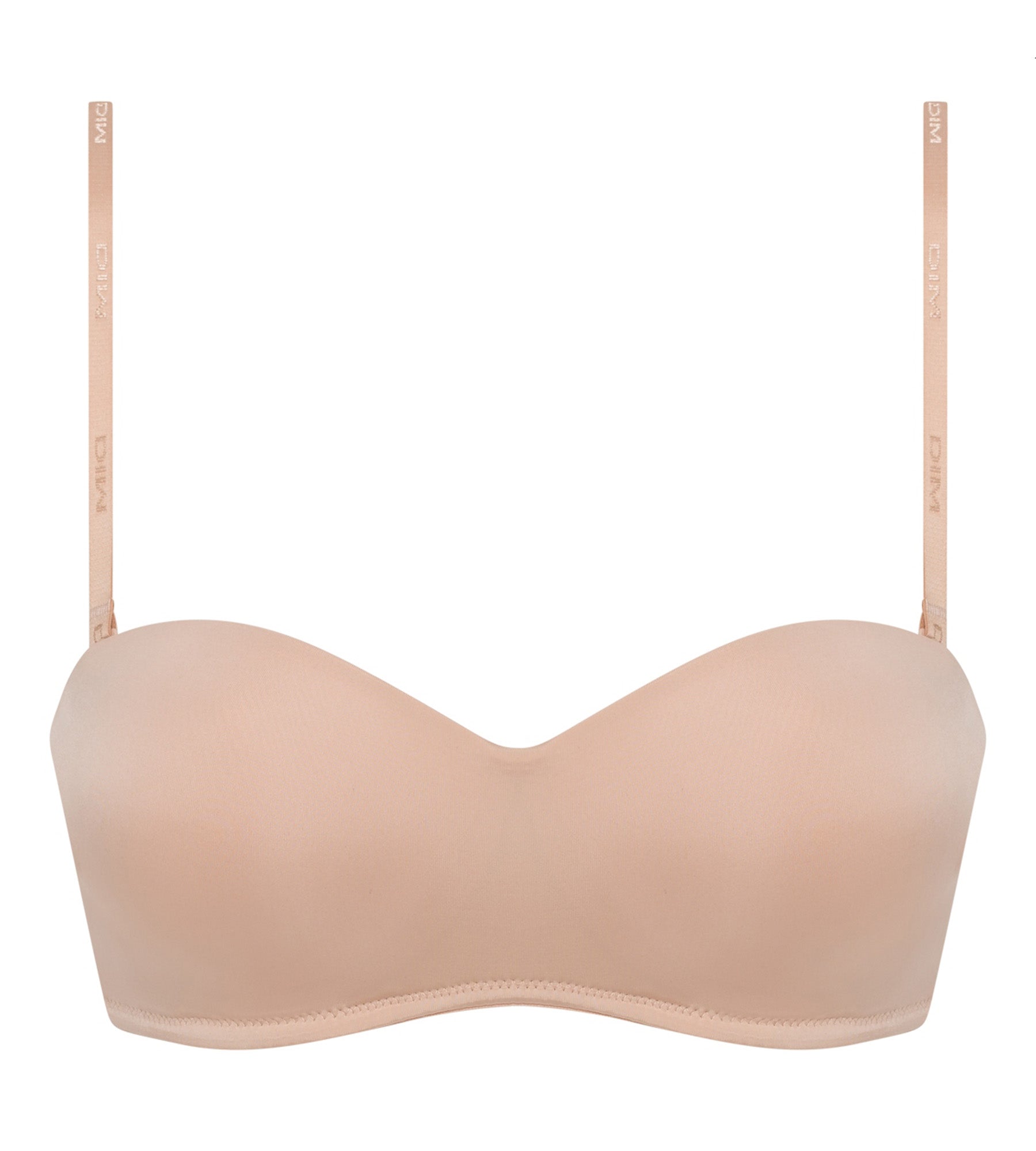 DIM Nudefarbener Bandeau-BH ohne Bügel – InvisiFree
