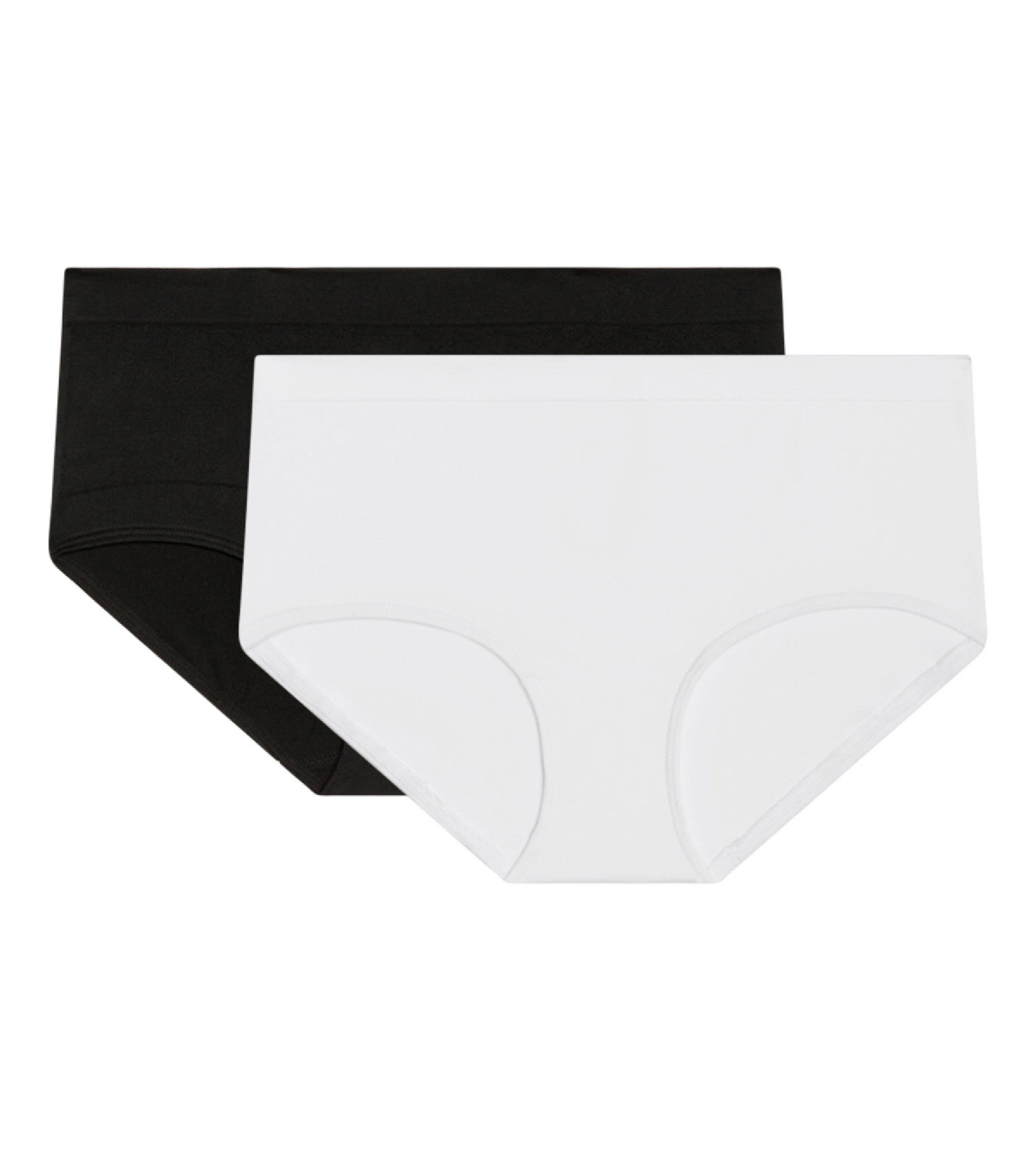 DIM 2er-Pack nahtlose Hipster aus Mikrofaser schwarz/weiß – Pockets EcoDIM