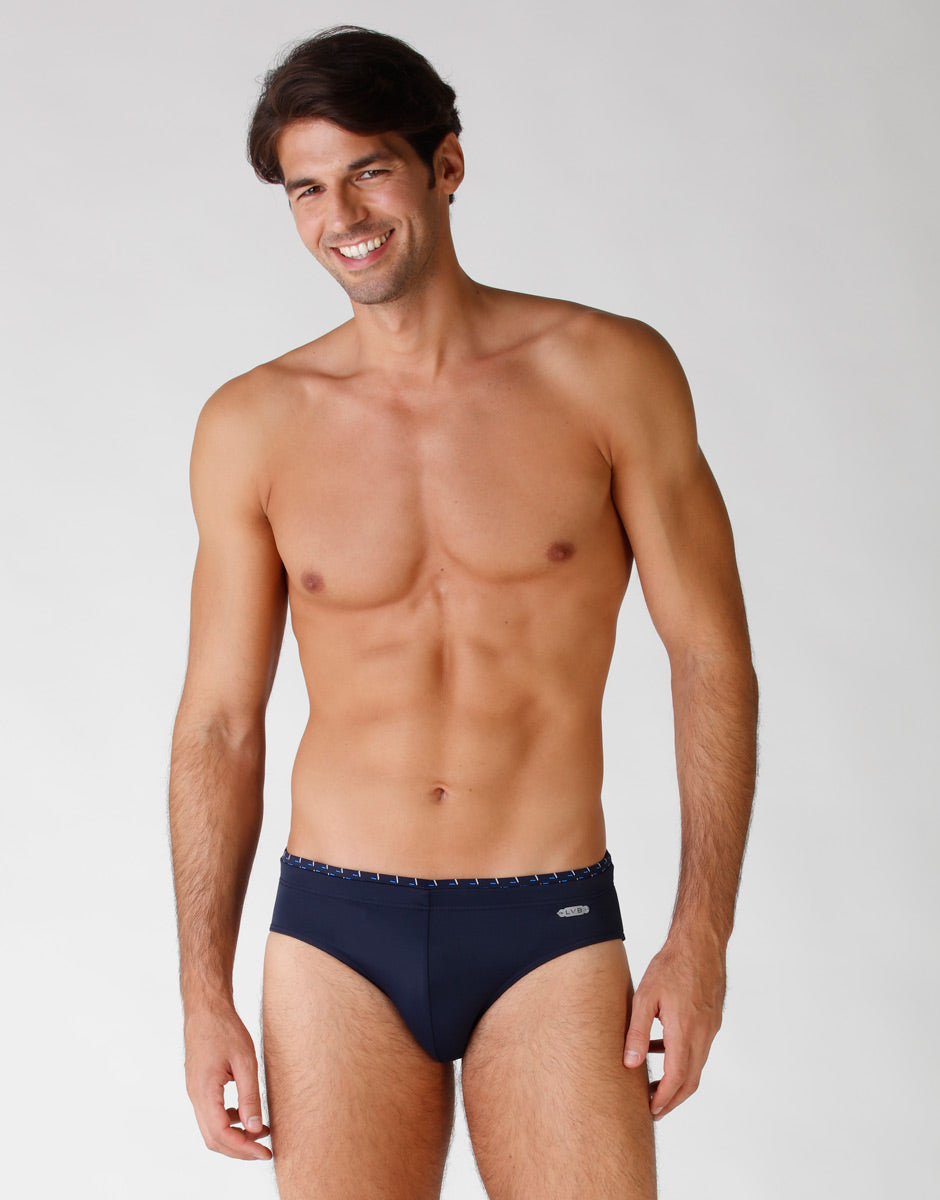 DIM Nachtblaue Herrenbadehose aus Mikrofaser