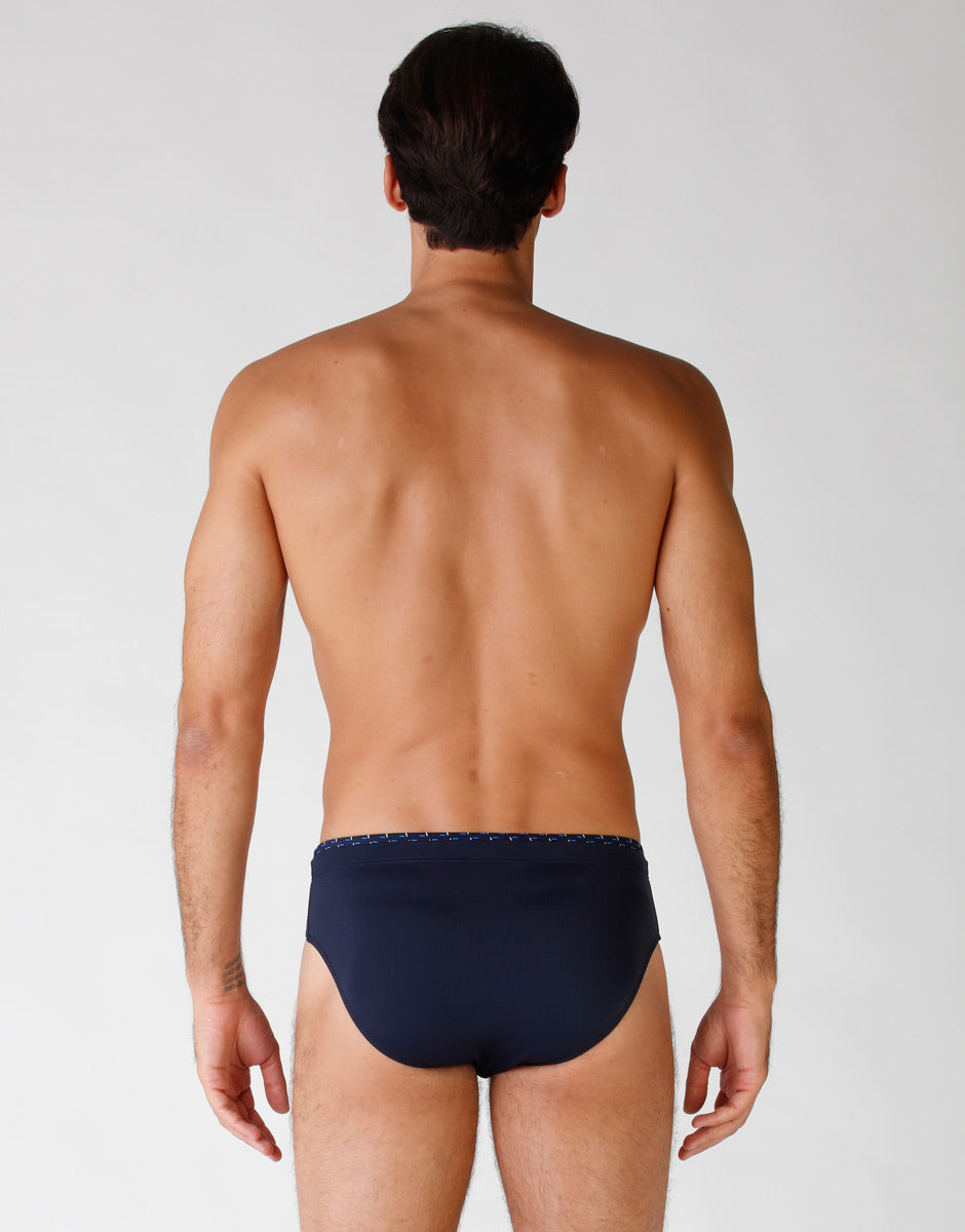 DIM Nachtblaue Herrenbadehose aus Mikrofaser