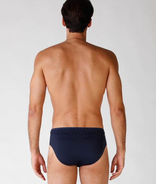 DIM Nachtblaue Herrenbadehose aus Mikrofaser