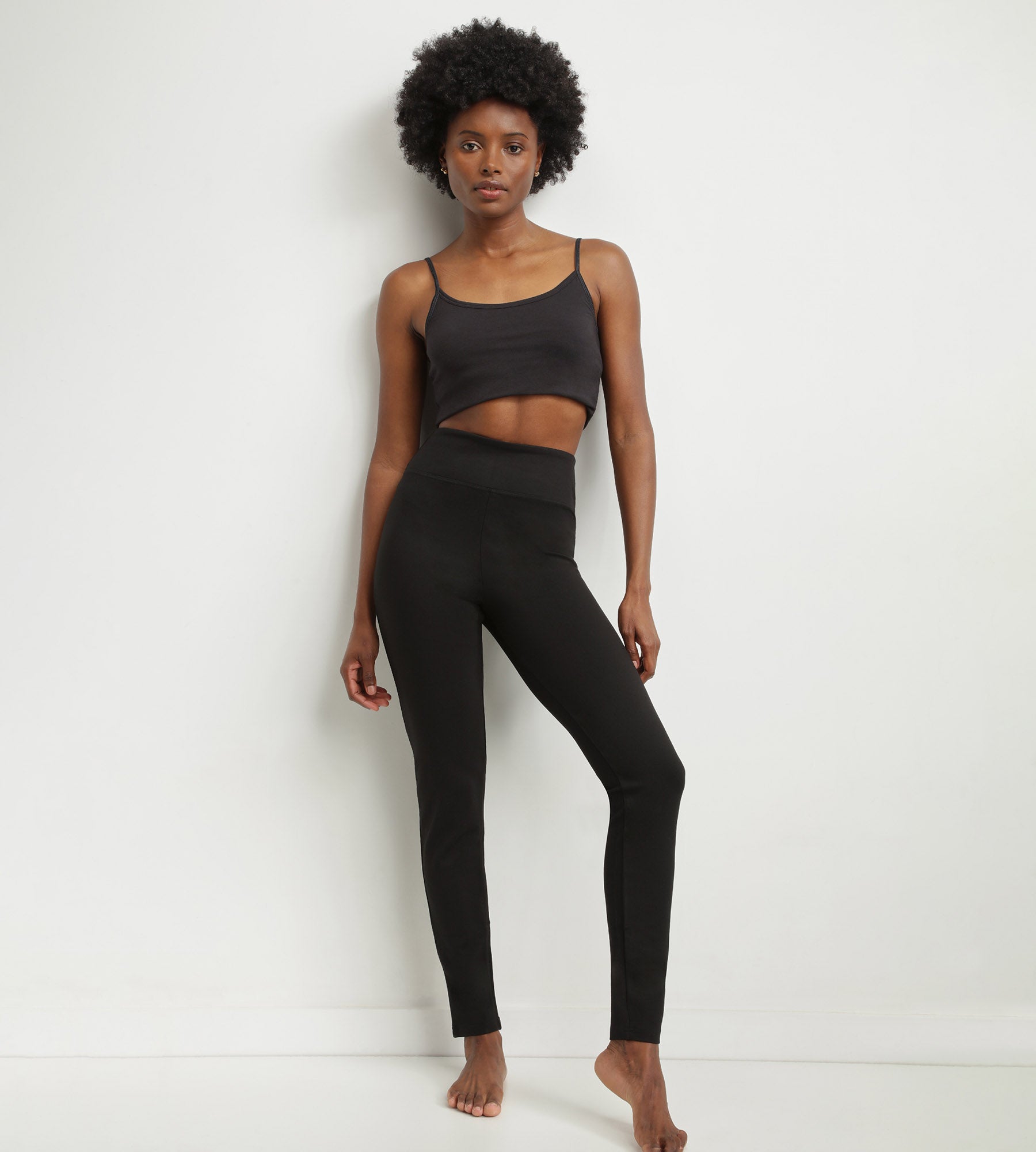 DIM Schwarze Damen-Leggings mit Shaping-Effekt Dim Relax & Go