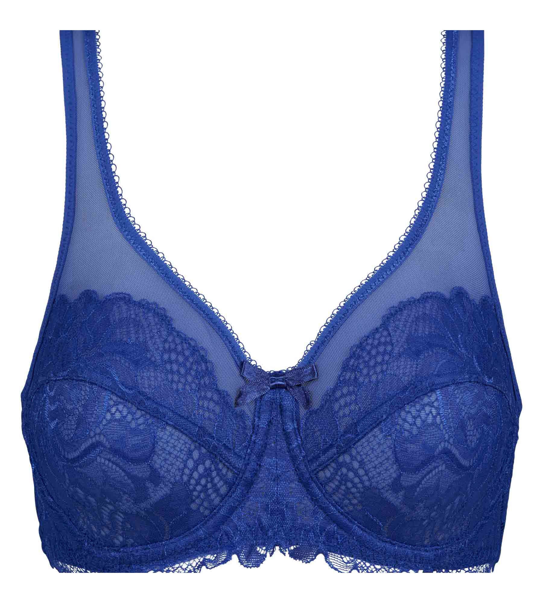 DIM Ultramarinblauer Bügel-BH aus Spitze - Generous Essentiel