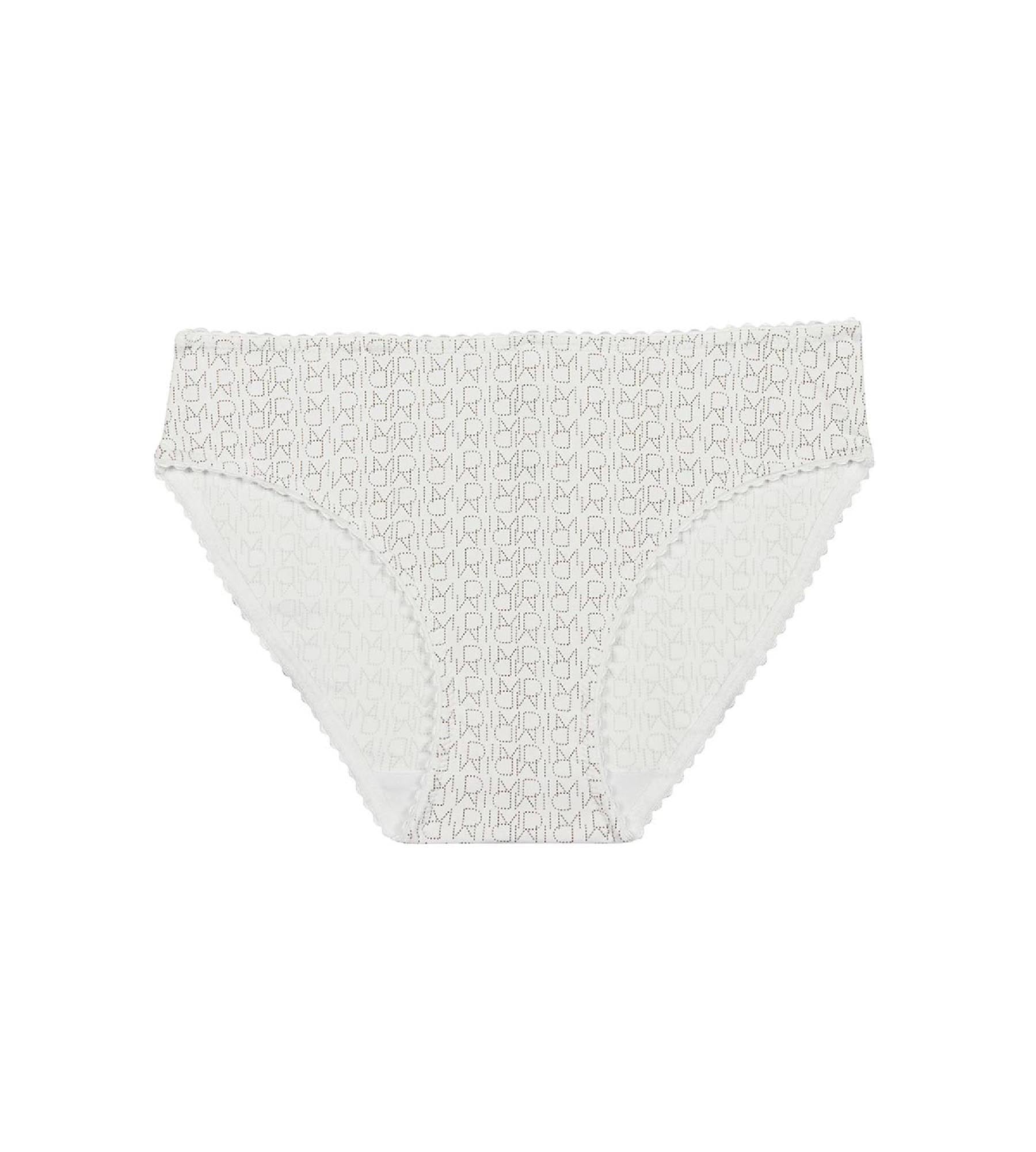 DIM Weißer Mädchenslip aus Mikrofaser mit Logodruck – DIM Touch