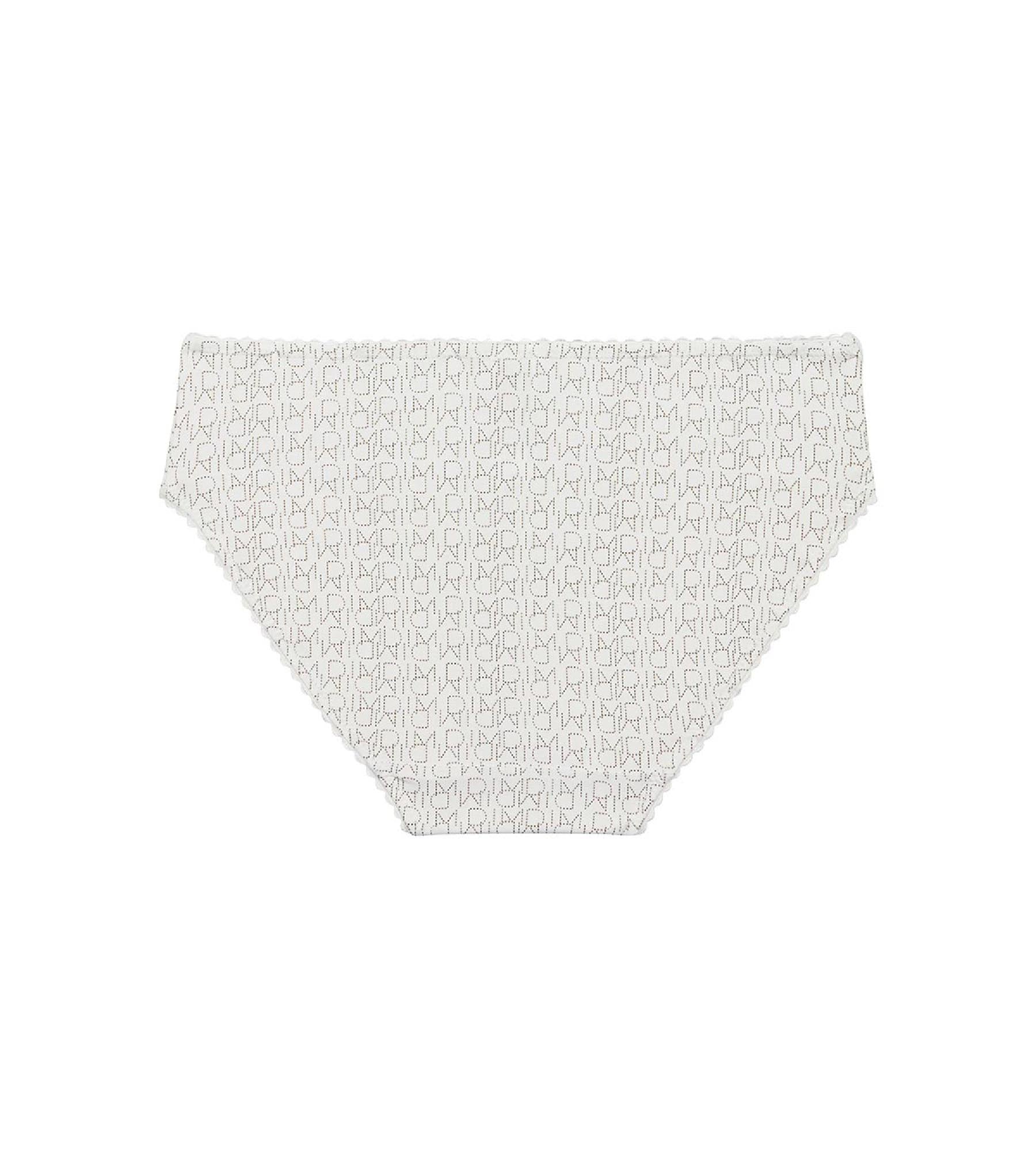 DIM Weißer Mädchenslip aus Mikrofaser mit Logodruck – DIM Touch