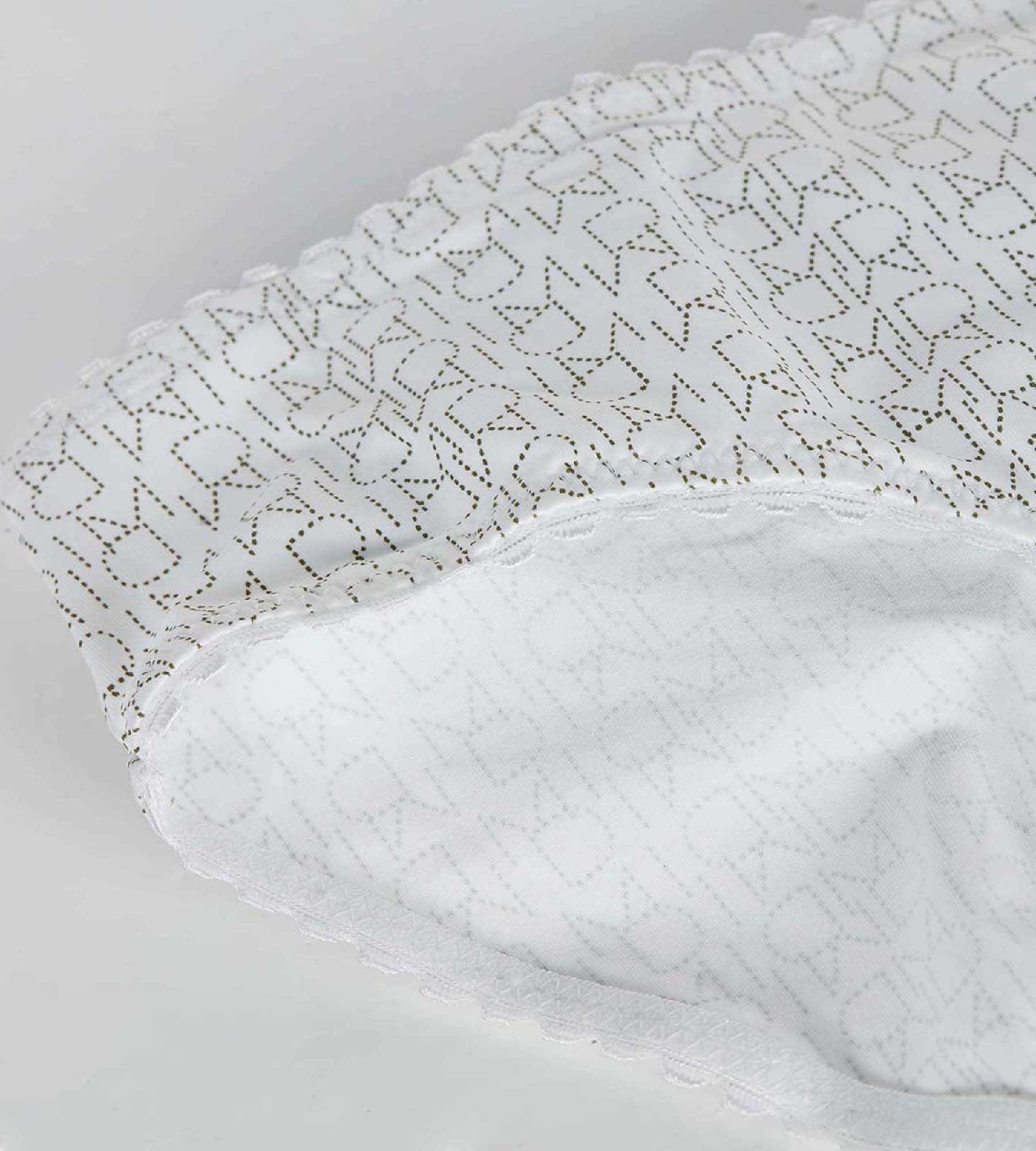 DIM Weißer Mädchenslip aus Mikrofaser mit Logodruck – DIM Touch