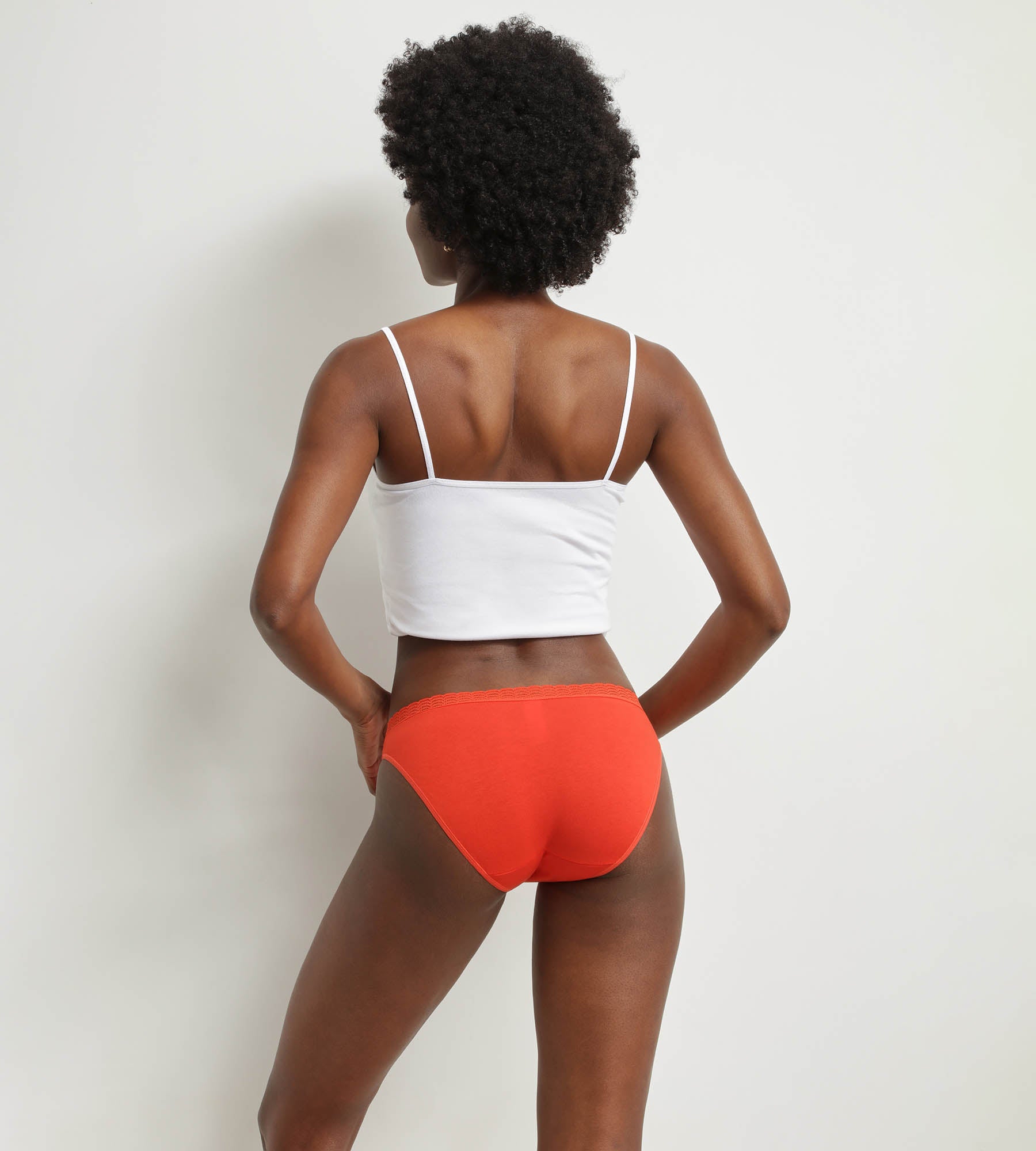 DIM 2er-Pack Slips aus Baumwolle rot/rosé - DIM Fashion