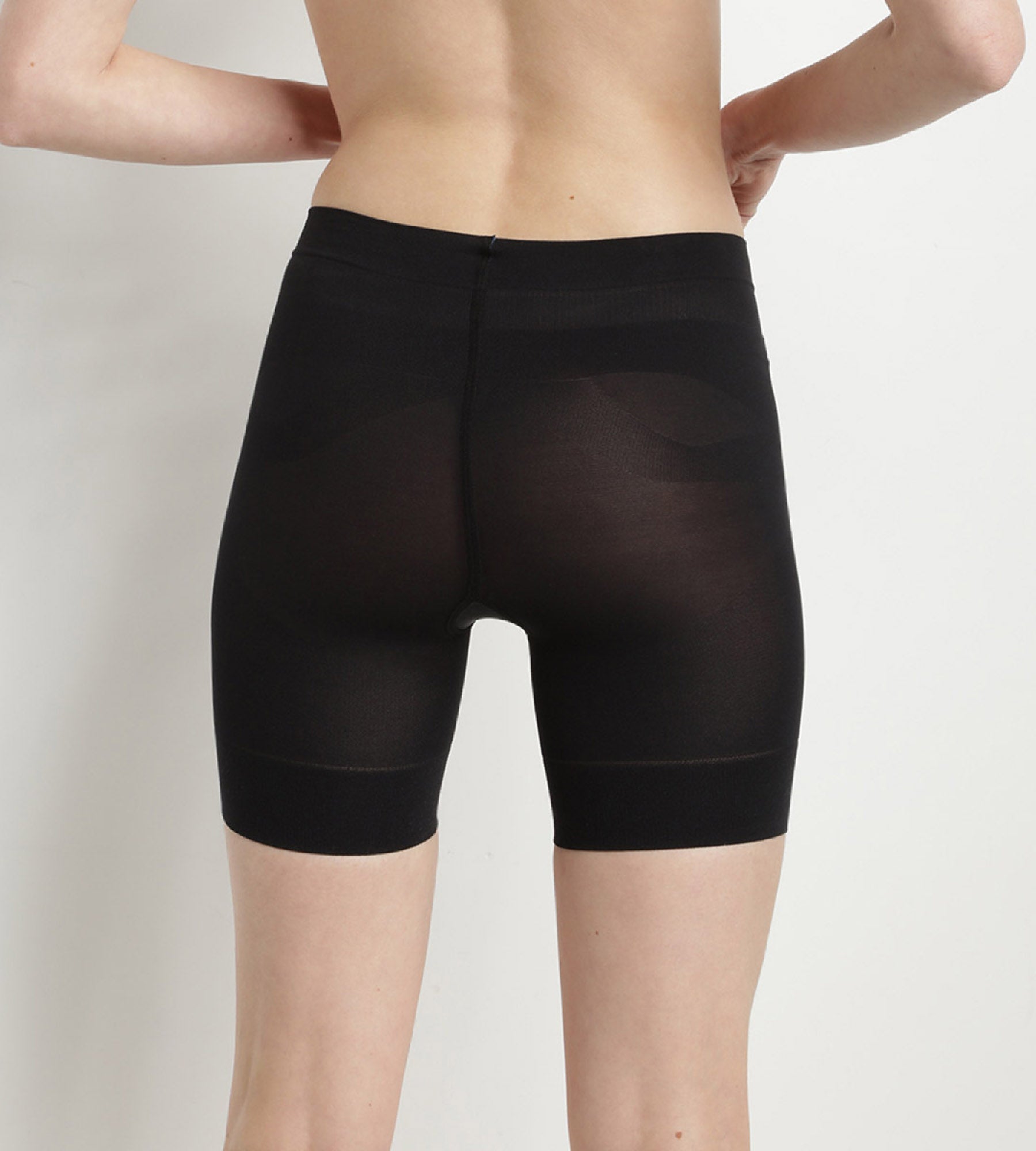 DIM Schwarze lange Shorts mit hohem Bund - Diam's Action Minceur