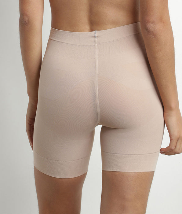 DIM Hautfarbene lange Shorts mit hohem Bund - Diam's Action Minceur
