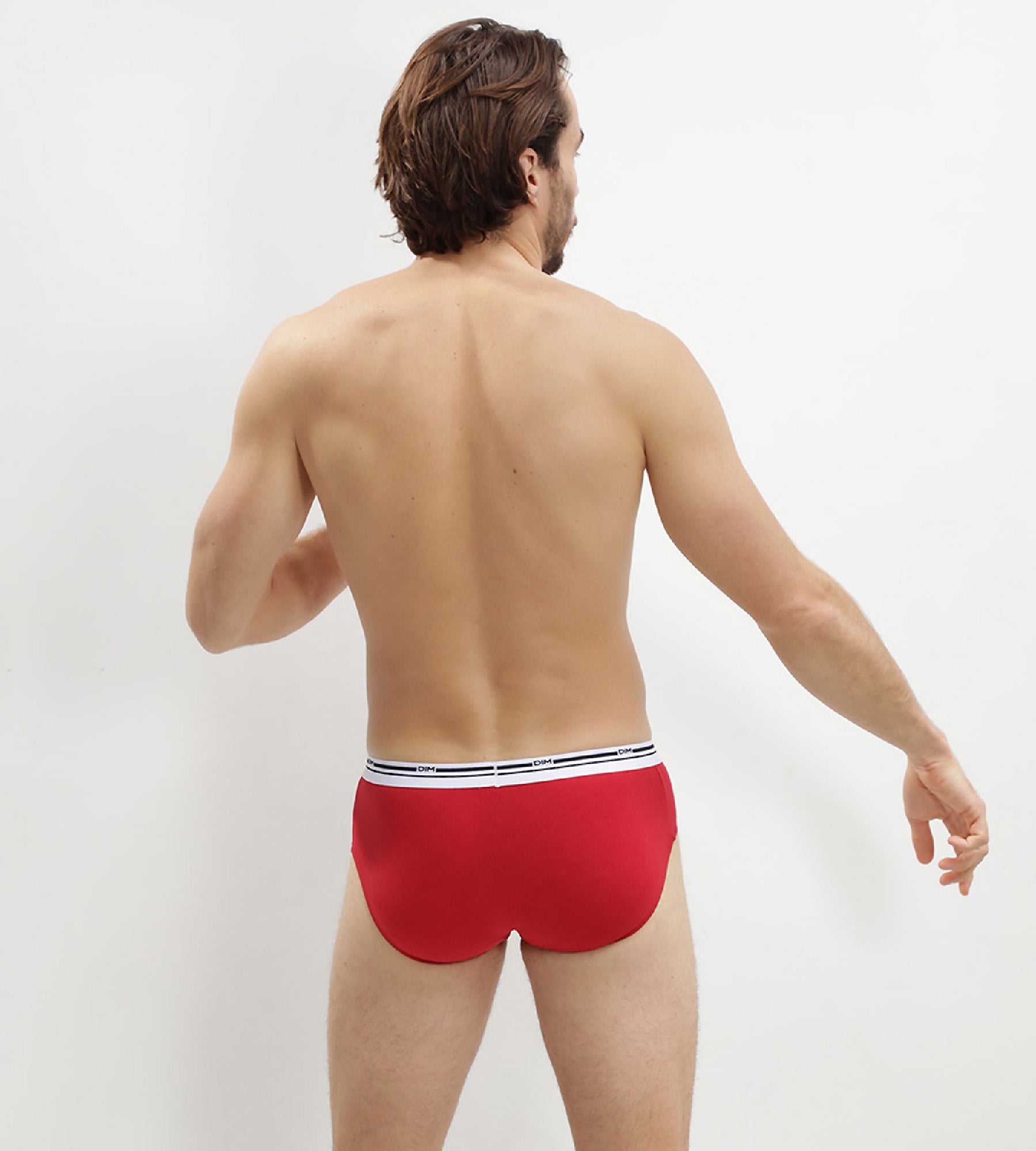 DIM 3er-Pack lavarote/dunkelblaue Slips aus Stretch-Baumwolle - Classic Colors