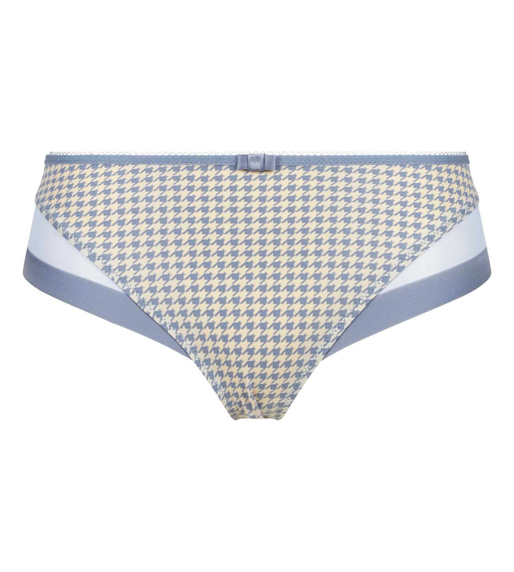 DIM Slip für Frauen, halbtransparent, mit Hahnentrittmuster Dim Generous