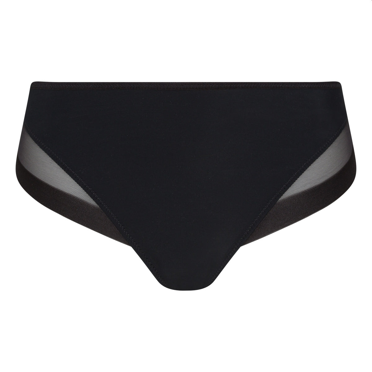 DIM Schwarzer Slip mit Tülleinsätzen - Generous