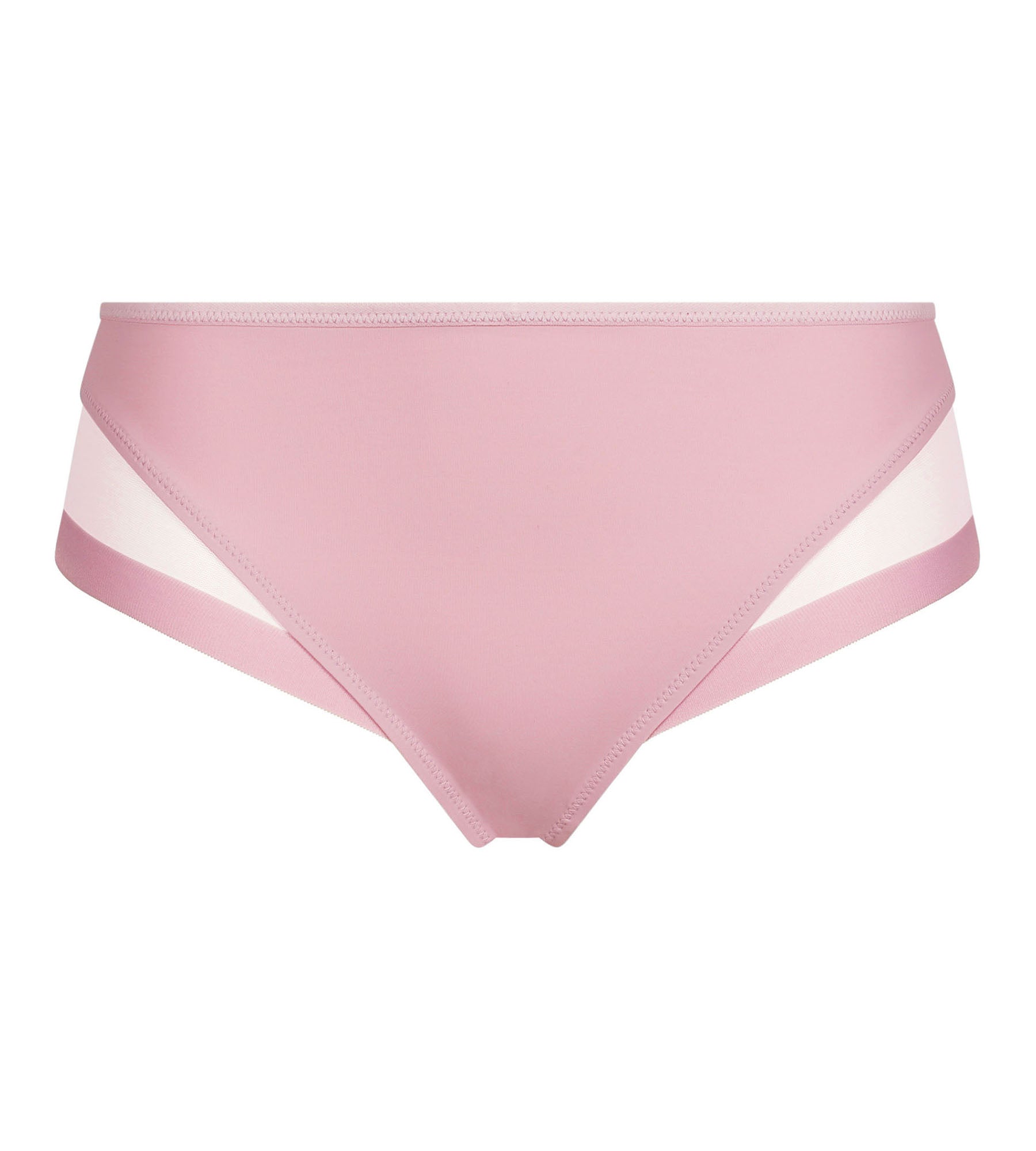 DIM Slip für Frauen halbtransparent Rosa Blümchen Dim Generous