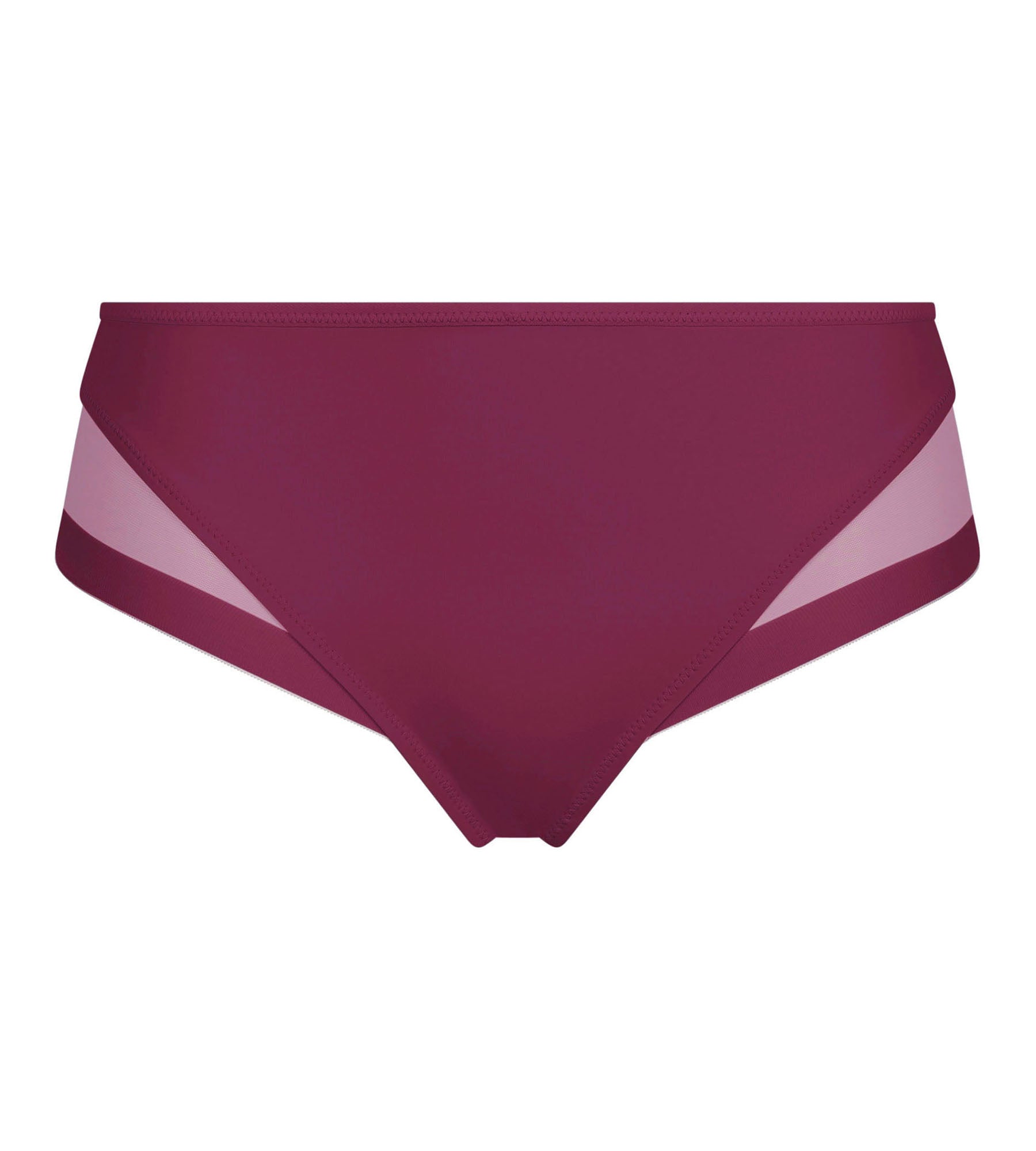 DIM Slip, Frau, halbtransparent Bordeaux Dim Generous